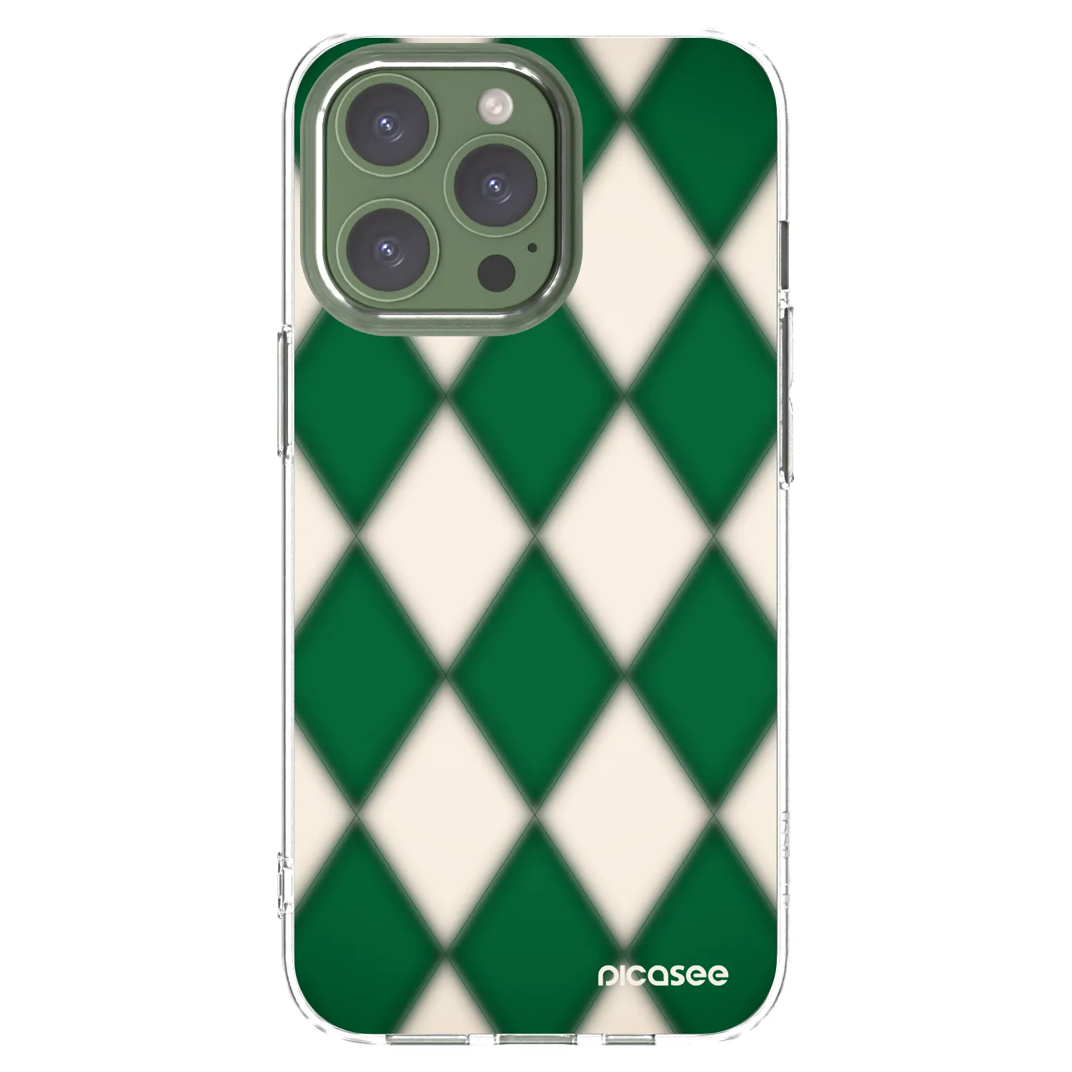 Picasee silikonska prozirna maskica za Apple iPhone 13 Pro - Emerald Diamond