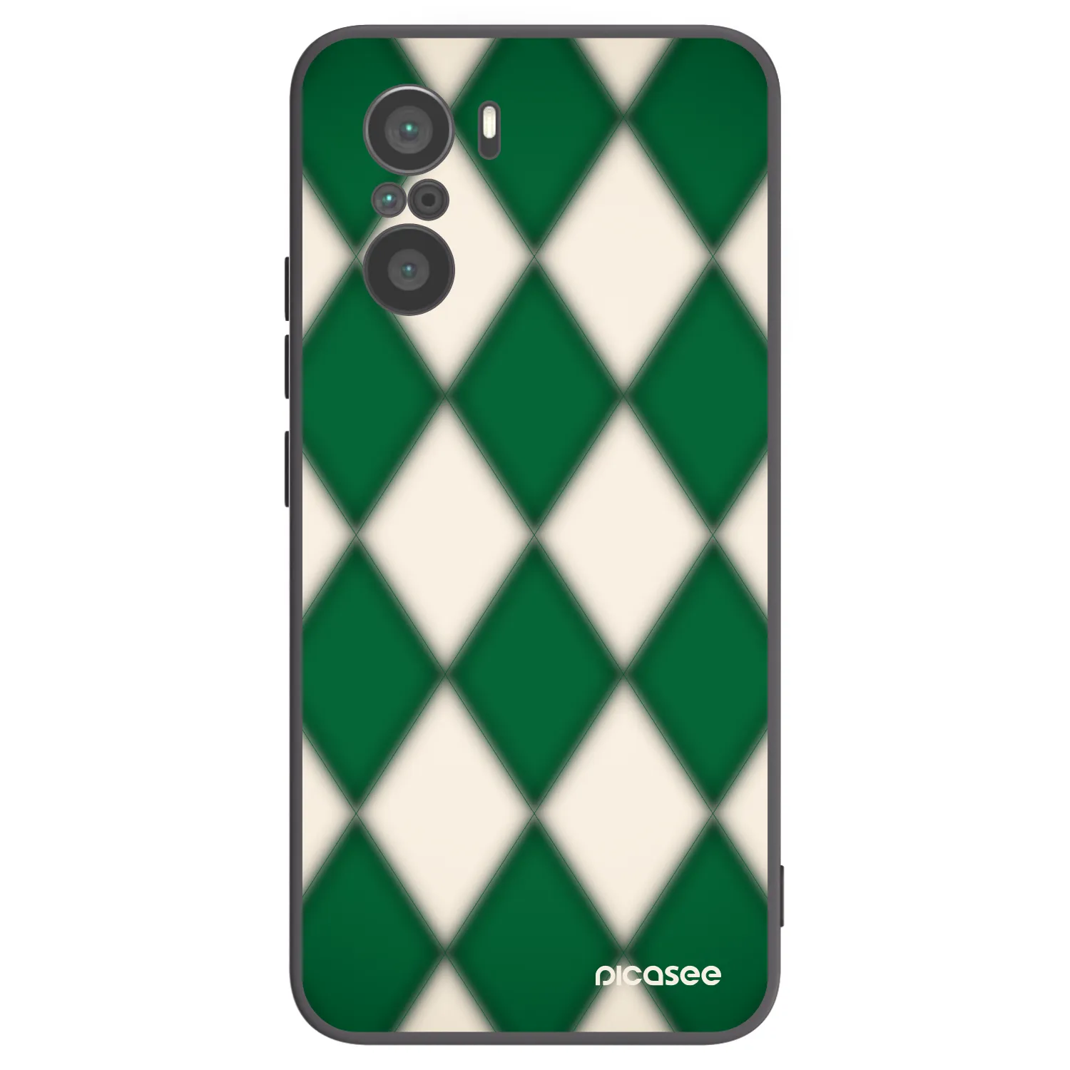 Picasee crna silikonska maskica za Xiaomi Poco F3 - Emerald Diamond