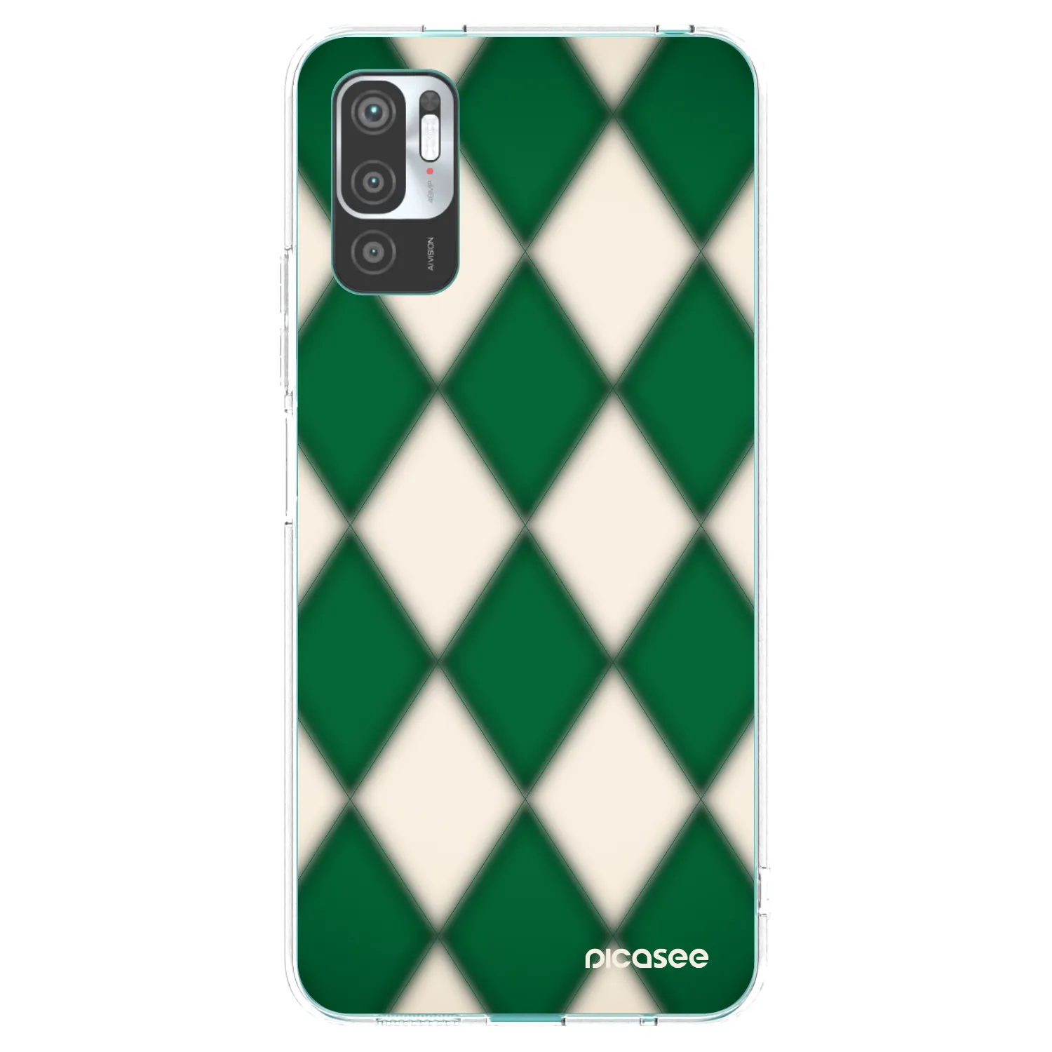 Picasee silikonska prozirna maskica za Xiaomi Redmi Note 10 5G - Emerald Diamond
