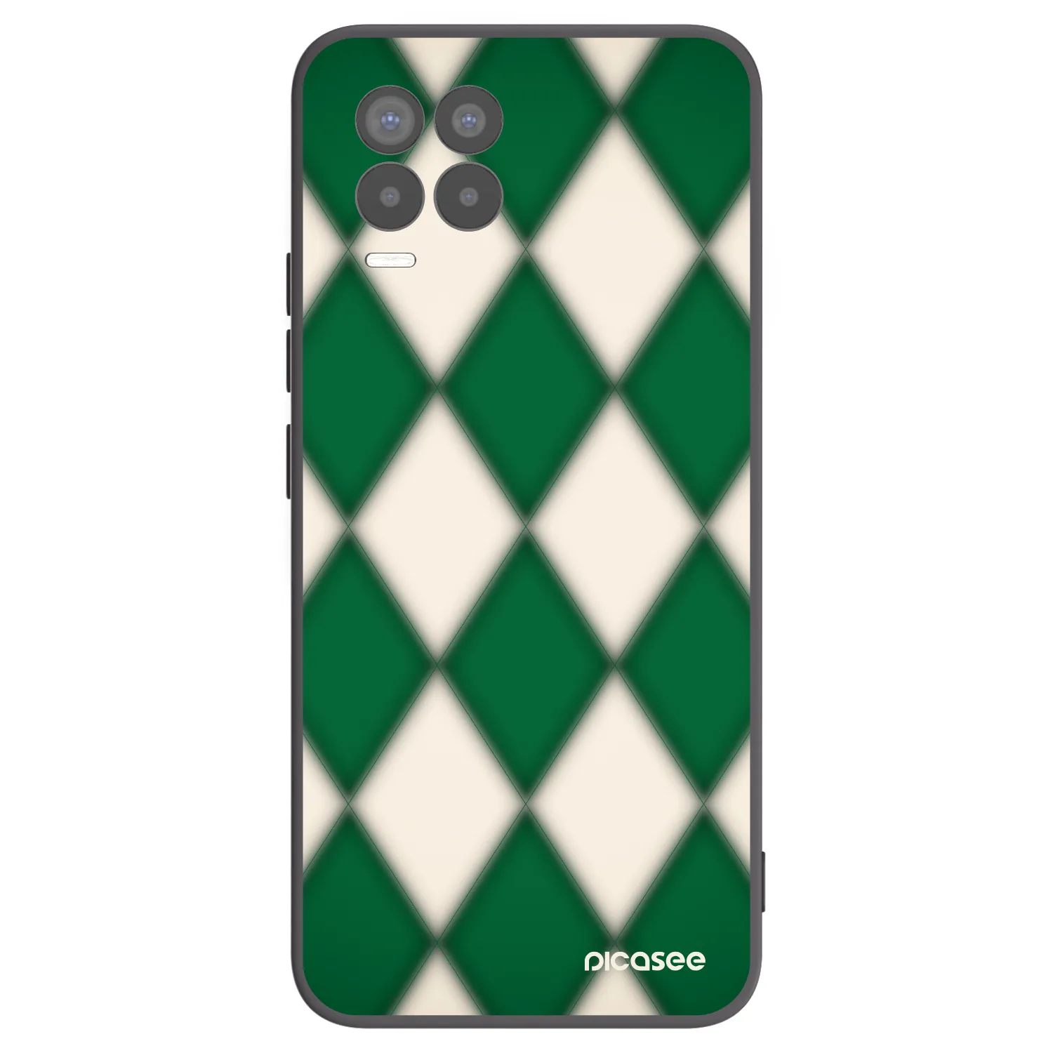 Picasee crna silikonska maskica za Realme 8 Pro - Emerald Diamond