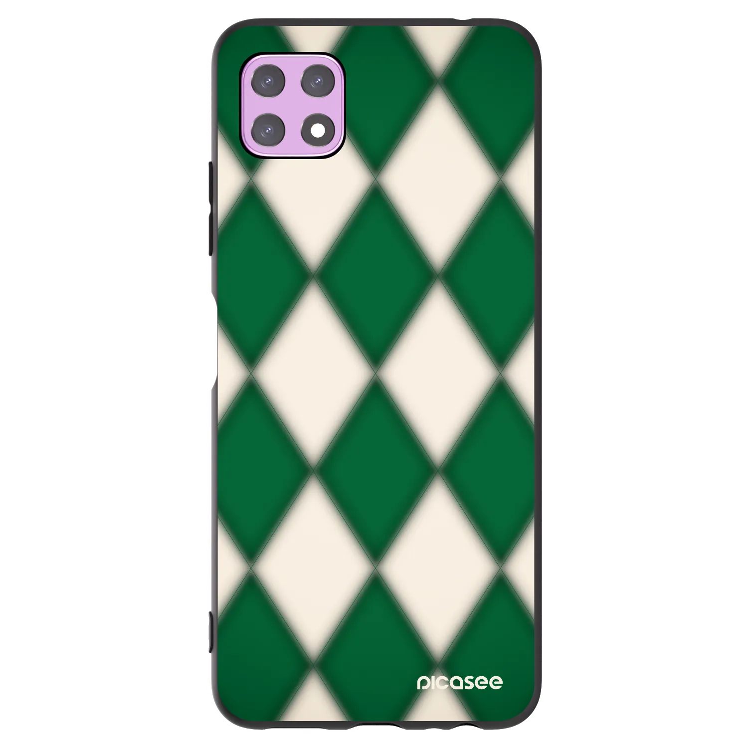Picasee crna silikonska maskica za Samsung Galaxy A22 A226B 5G - Emerald Diamond