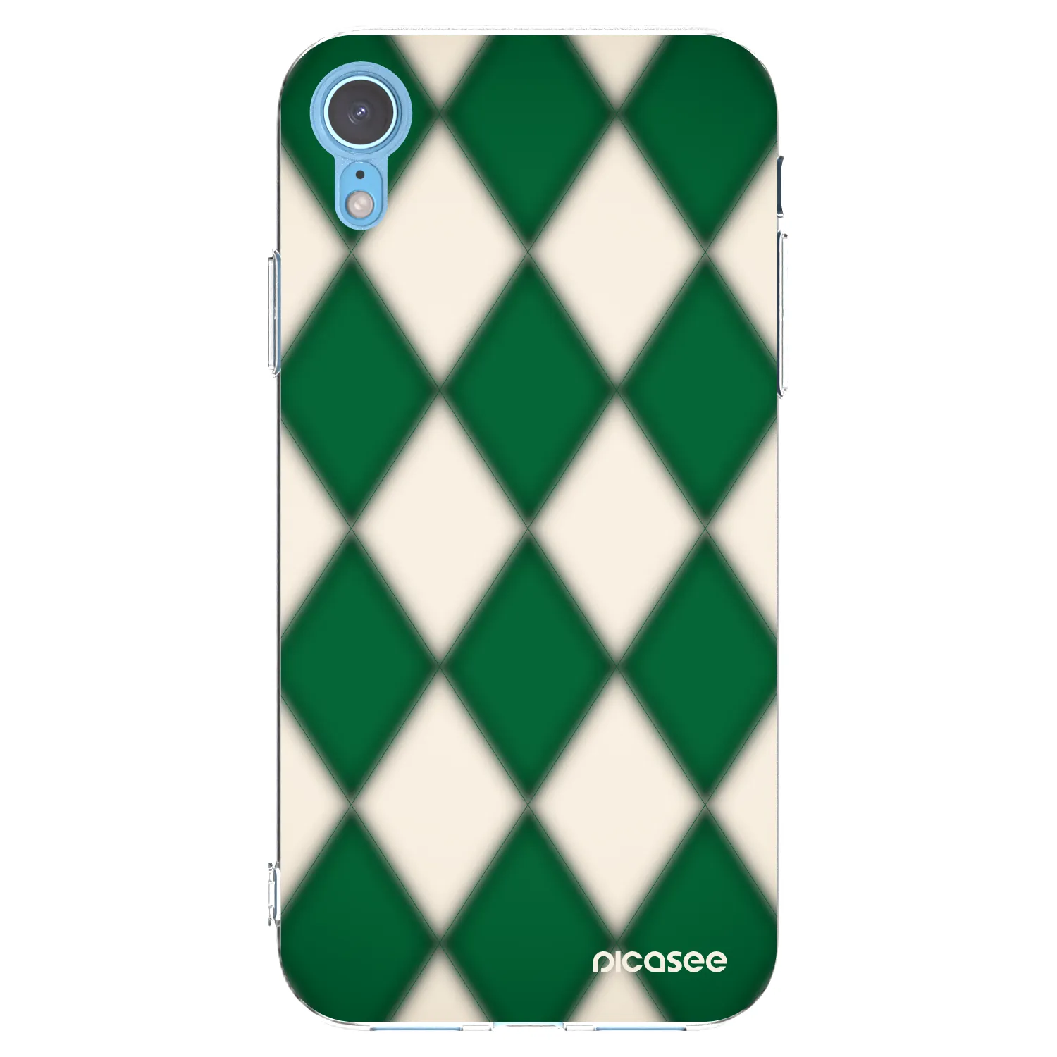 Picasee silikonska prozirna maskica za Apple iPhone XR - Emerald Diamond