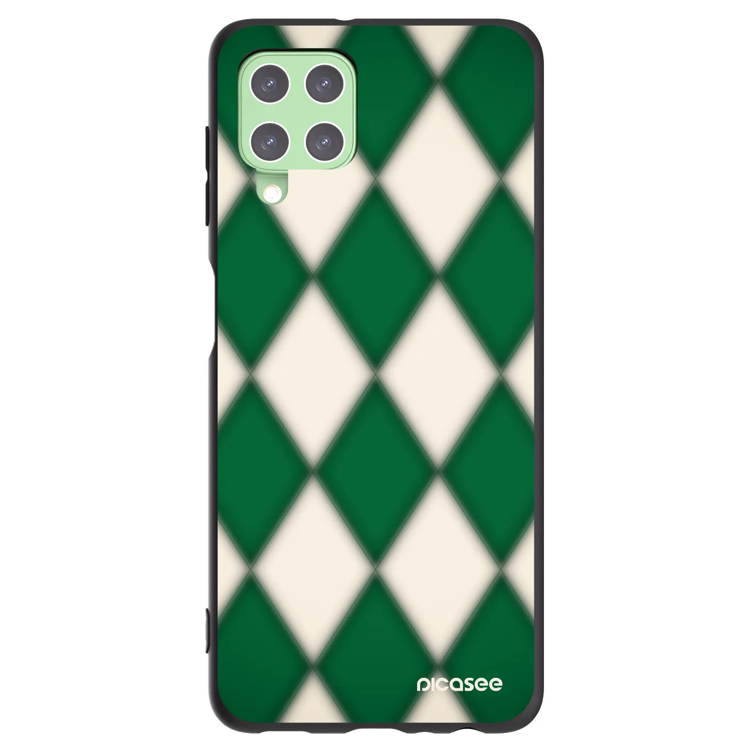 Picasee crna silikonska maskica za Samsung Galaxy A22 A225F 4G - Emerald Diamond