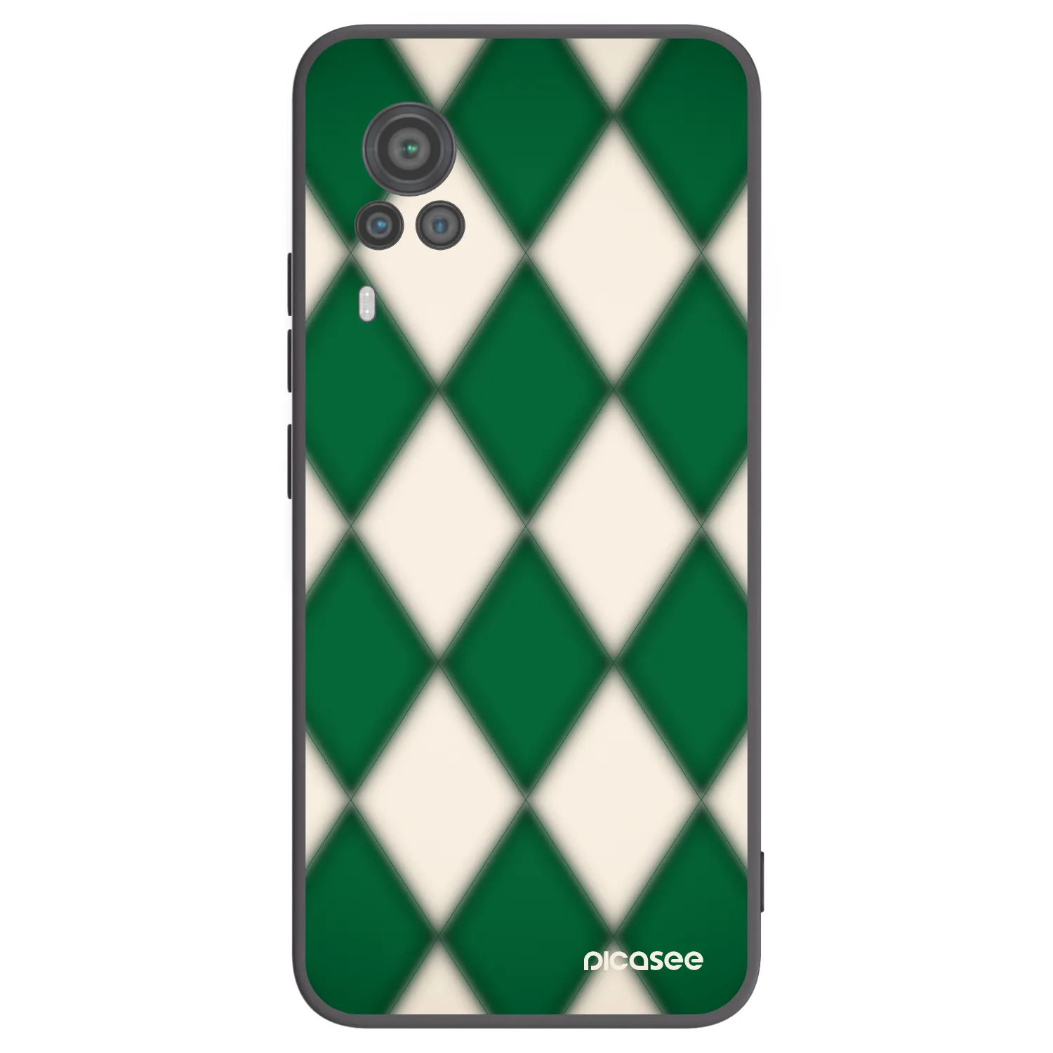 Picasee crna silikonska maskica za Vivo X60 Pro 5G - Emerald Diamond