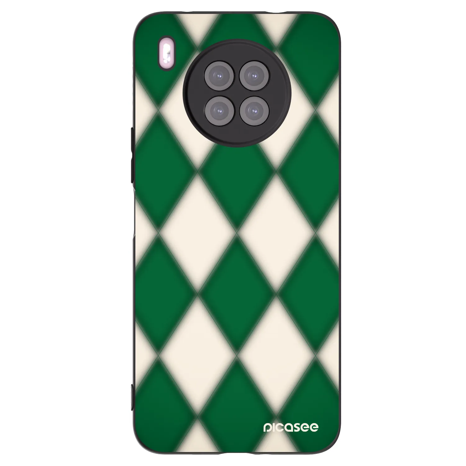 Picasee crna silikonska maskica za Huawei Nova 8i - Emerald Diamond