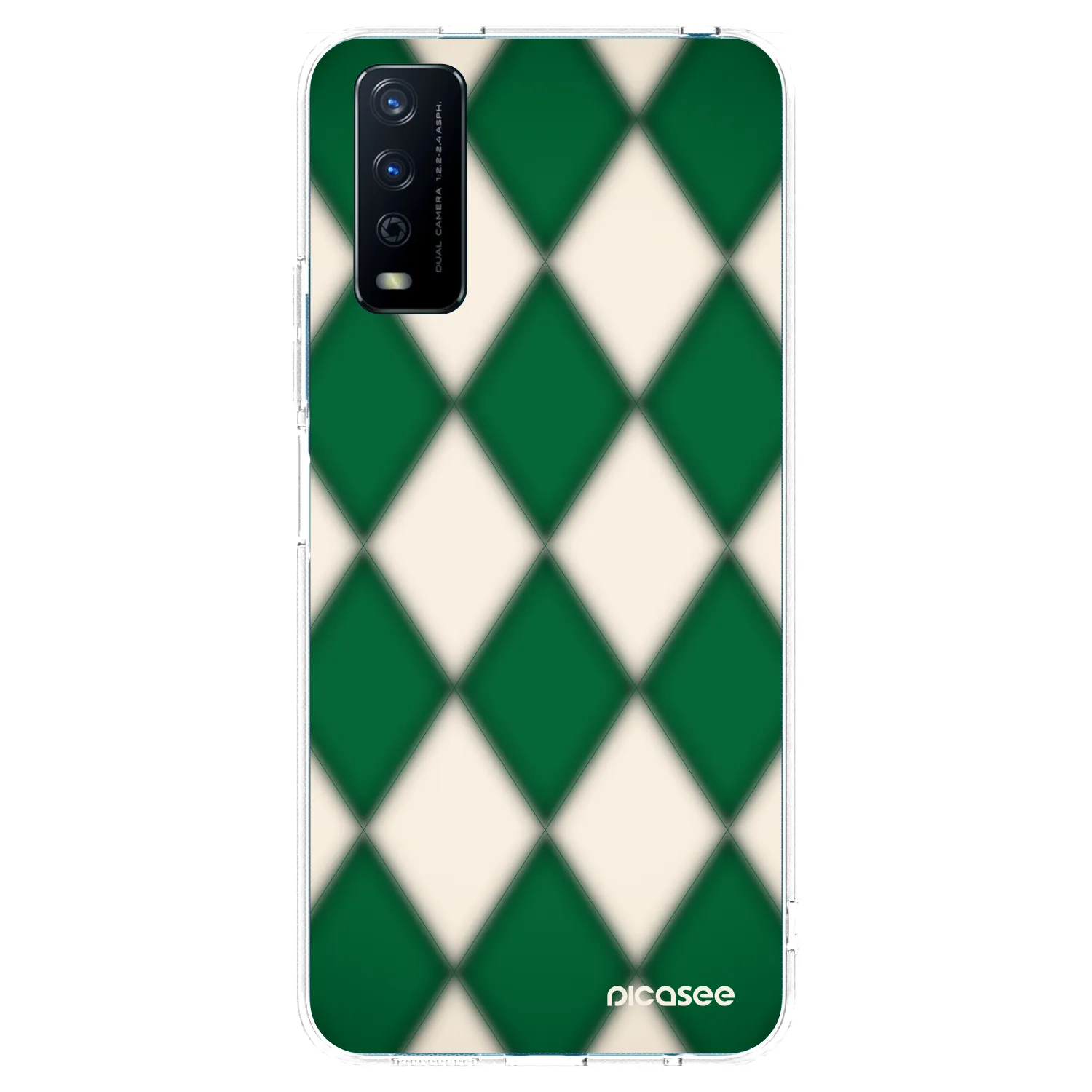 Picasee silikonska prozirna maskica za Vivo Y11s - Emerald Diamond