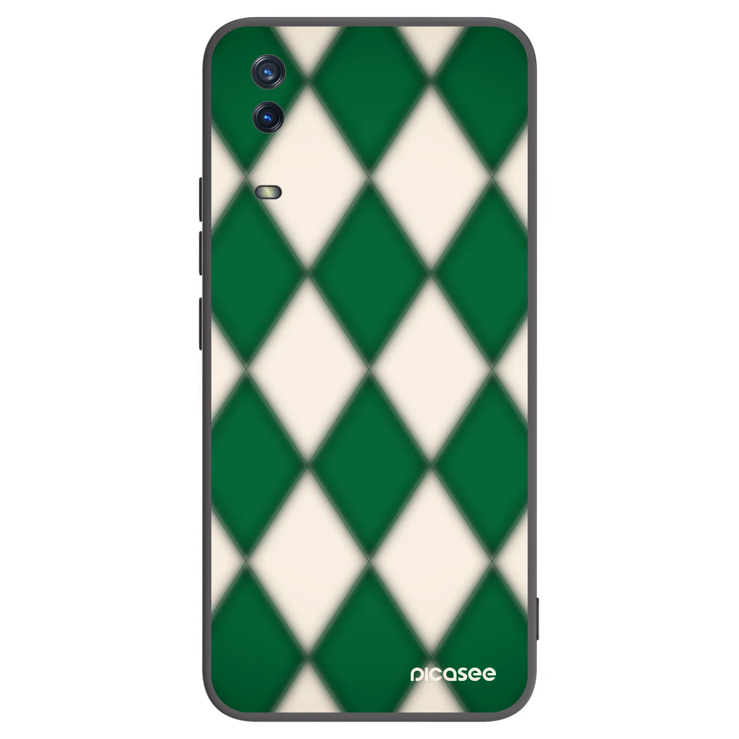 Picasee crna silikonska maskica za Vivo Y11s - Emerald Diamond