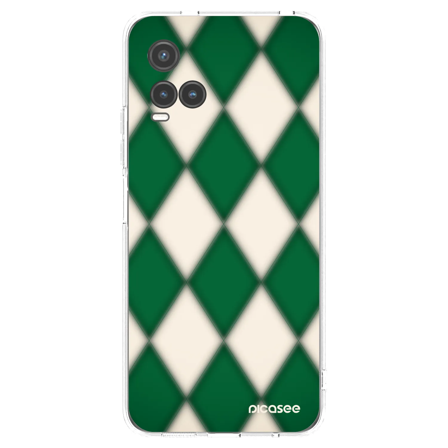 Picasee silikonska prozirna maskica za Vivo Y33s - Emerald Diamond