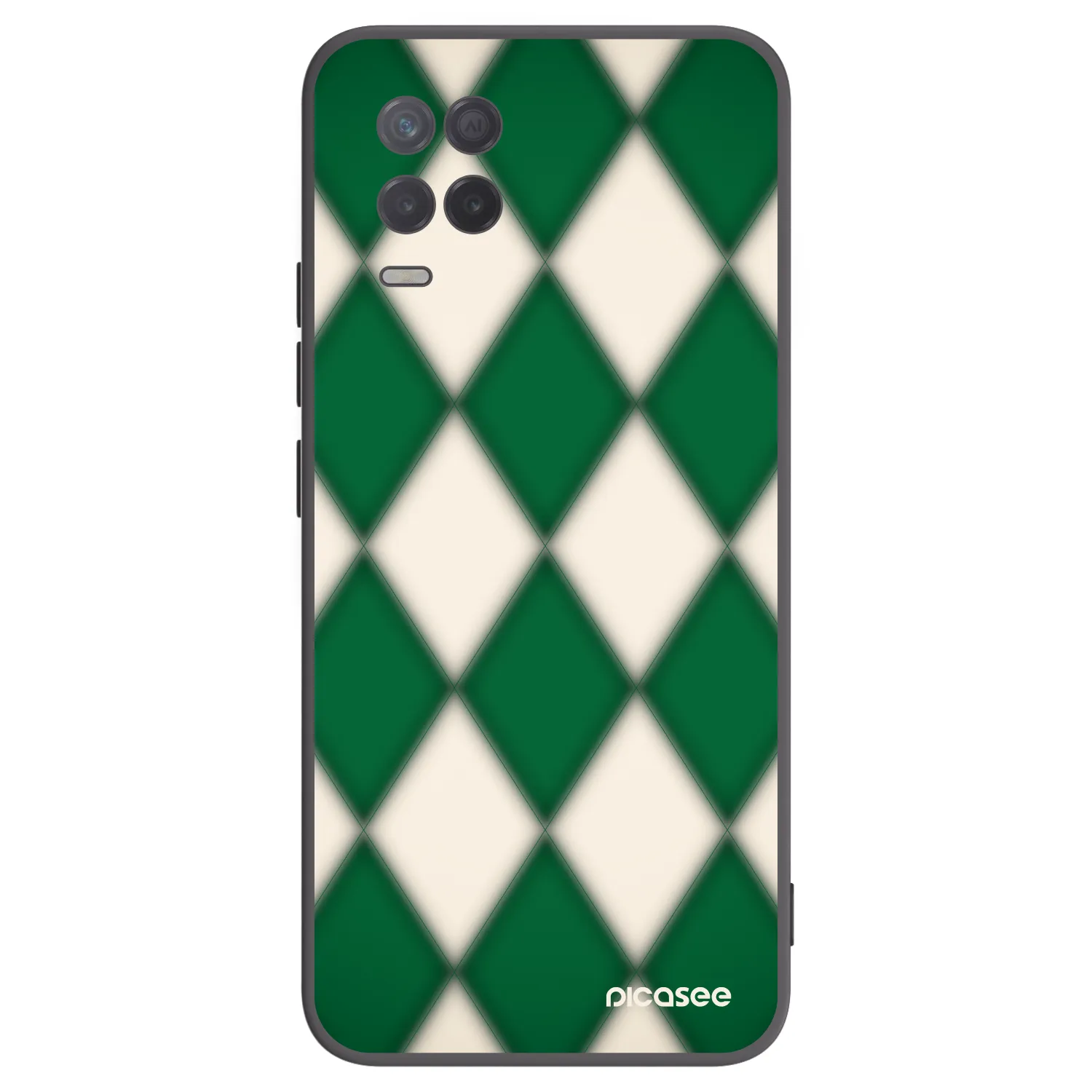 Picasee crna silikonska maskica za Realme 8 5G - Emerald Diamond