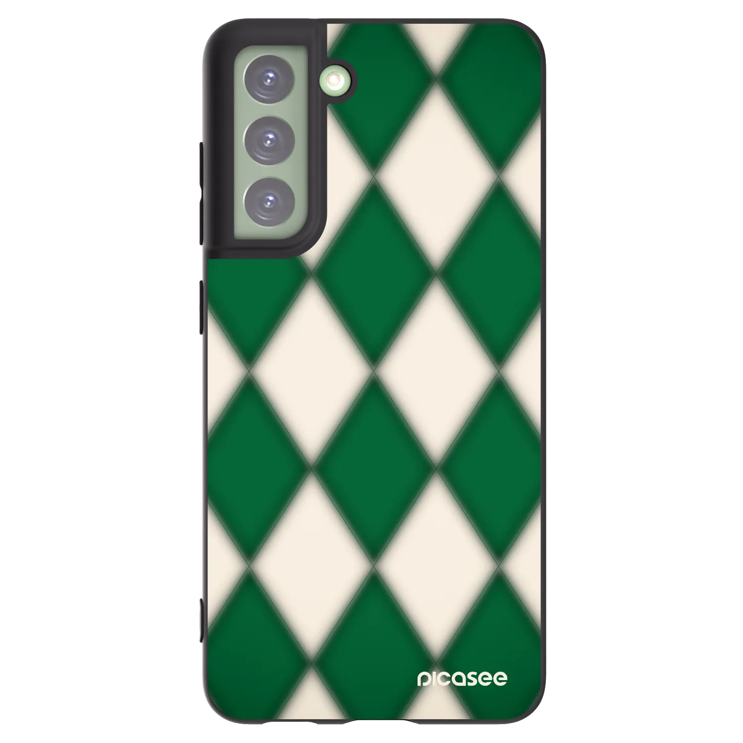 Picasee crna silikonska maskica za Samsung Galaxy S21 FE 5G - Emerald Diamond