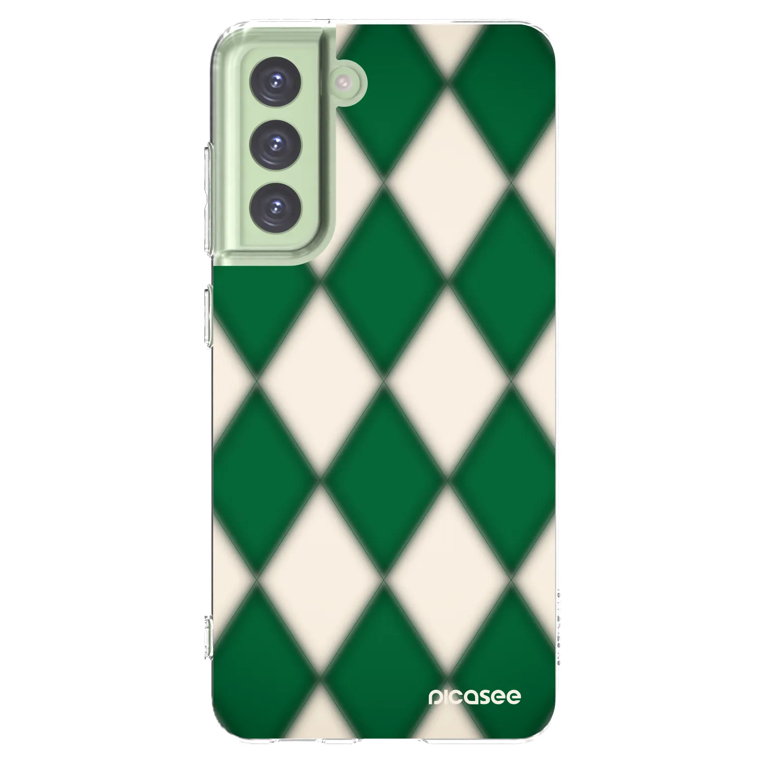 Picasee silikonska prozirna maskica za Samsung Galaxy S21 FE 5G - Emerald Diamond