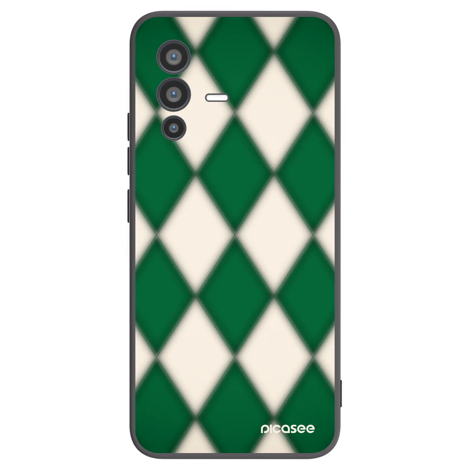 Picasee crna silikonska maskica za Vivo V23 5G - Emerald Diamond