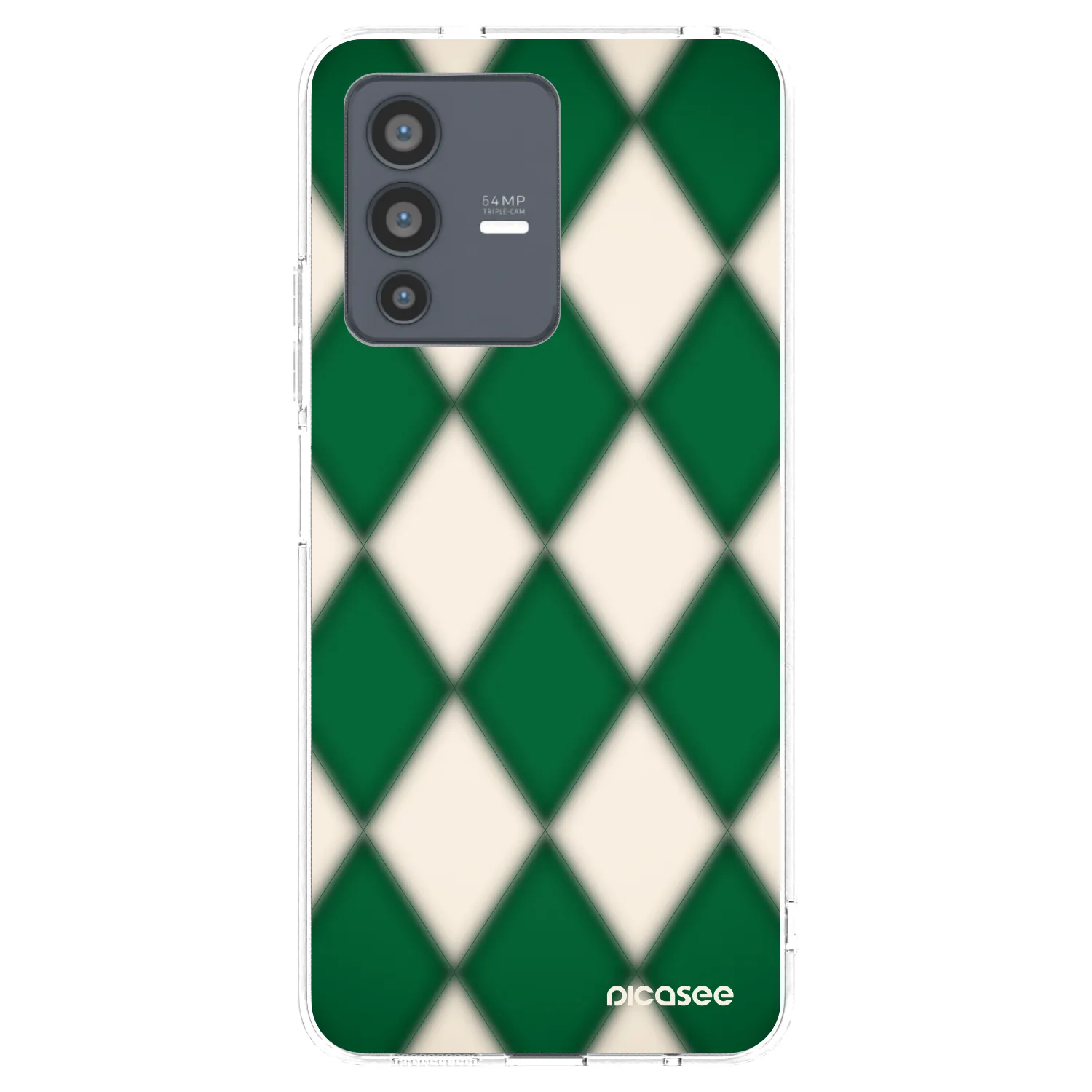 Picasee silikonska prozirna maskica za Vivo V23 5G - Emerald Diamond