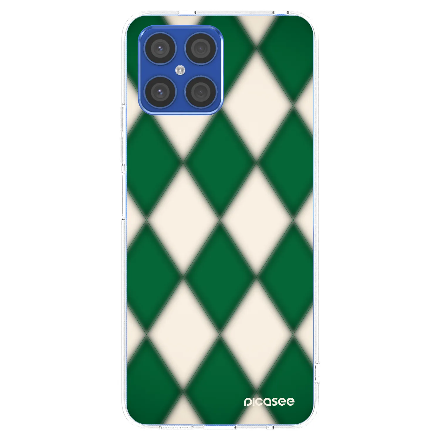 Picasee silikonska prozirna maskica za Honor X8 4G - Emerald Diamond
