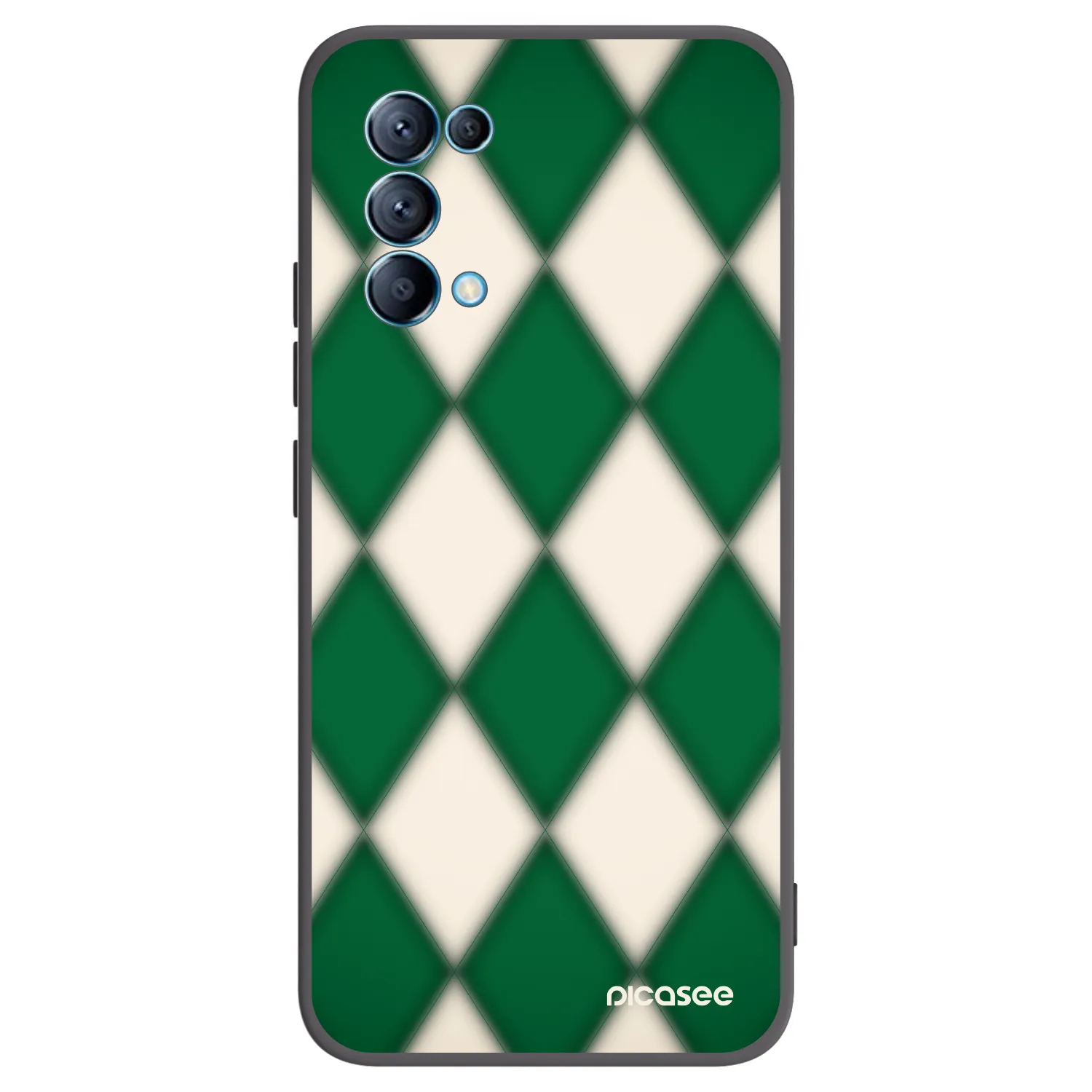 Picasee crna silikonska maskica za OPPO Reno 5 5G - Emerald Diamond