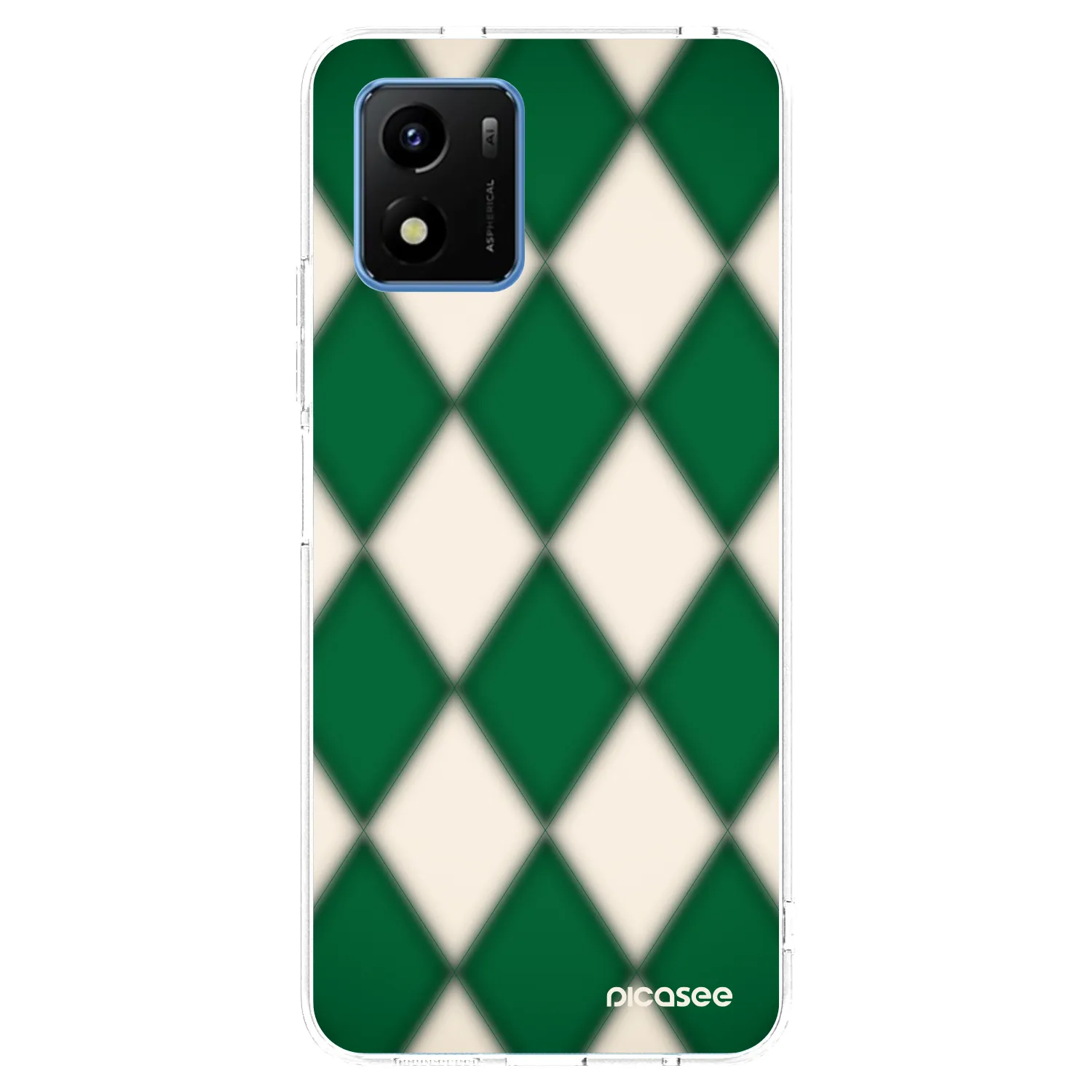 Picasee silikonska prozirna maskica za Vivo Y01 - Emerald Diamond
