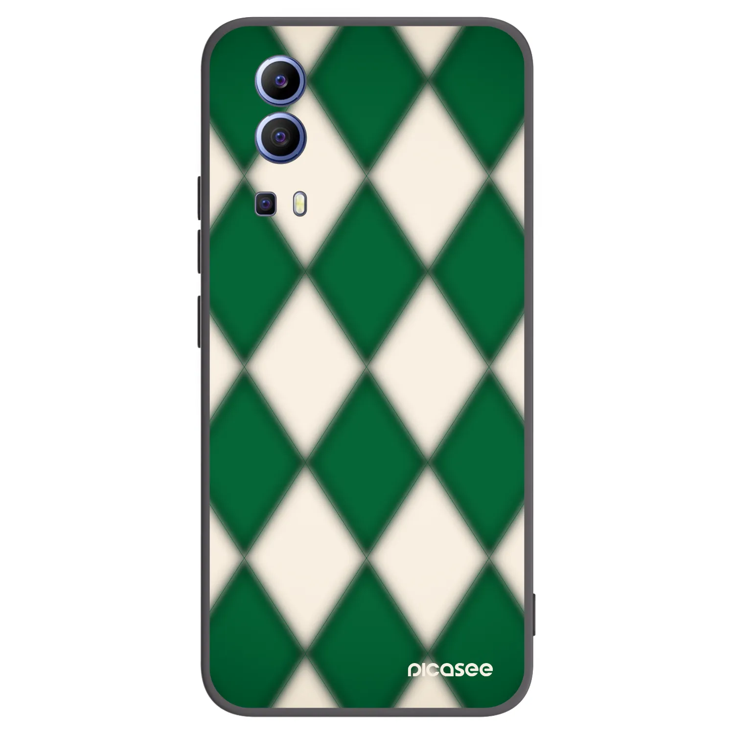 Picasee crna silikonska maskica za Vivo Y52 5G - Emerald Diamond