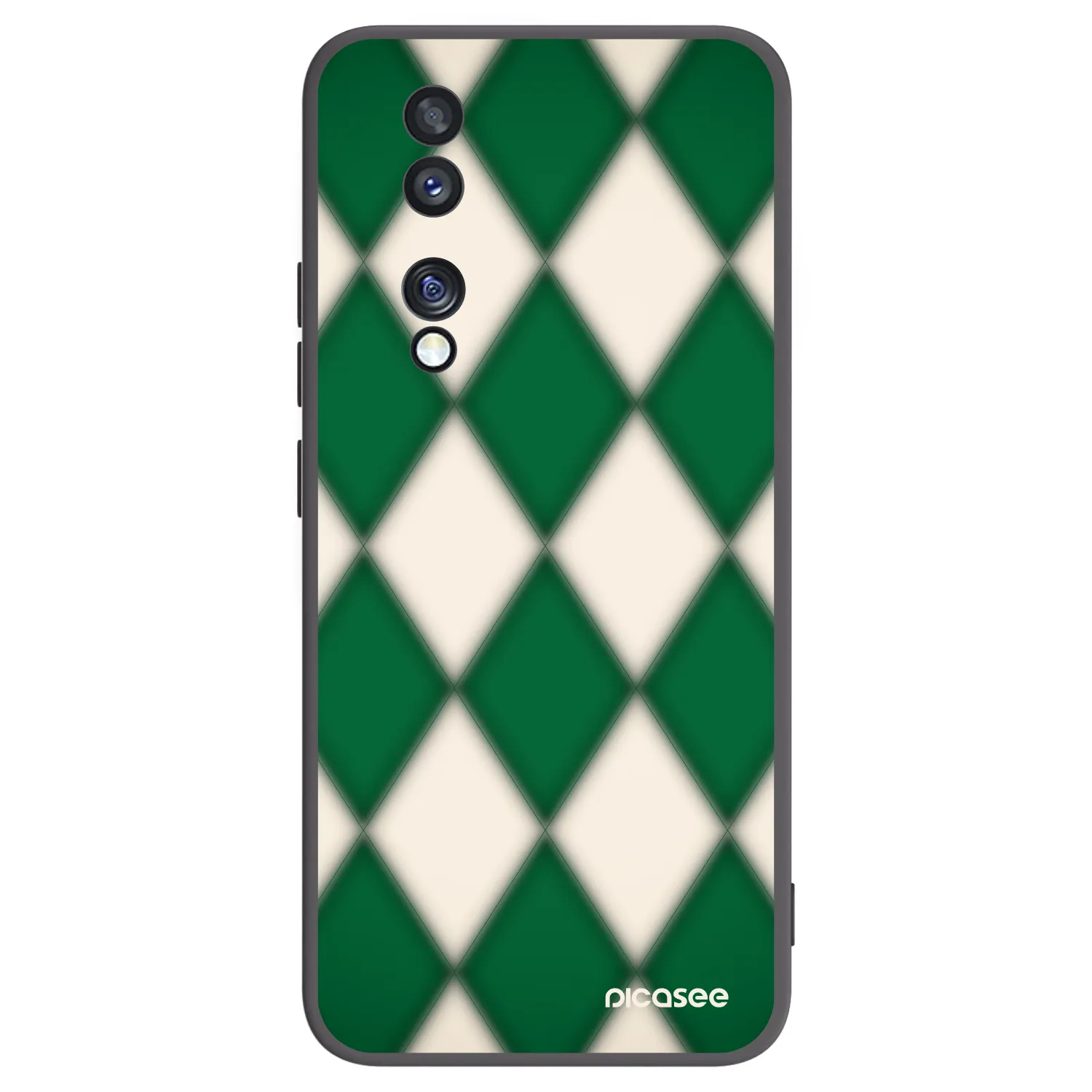 Picasee crna silikonska maskica za Honor 70 - Emerald Diamond