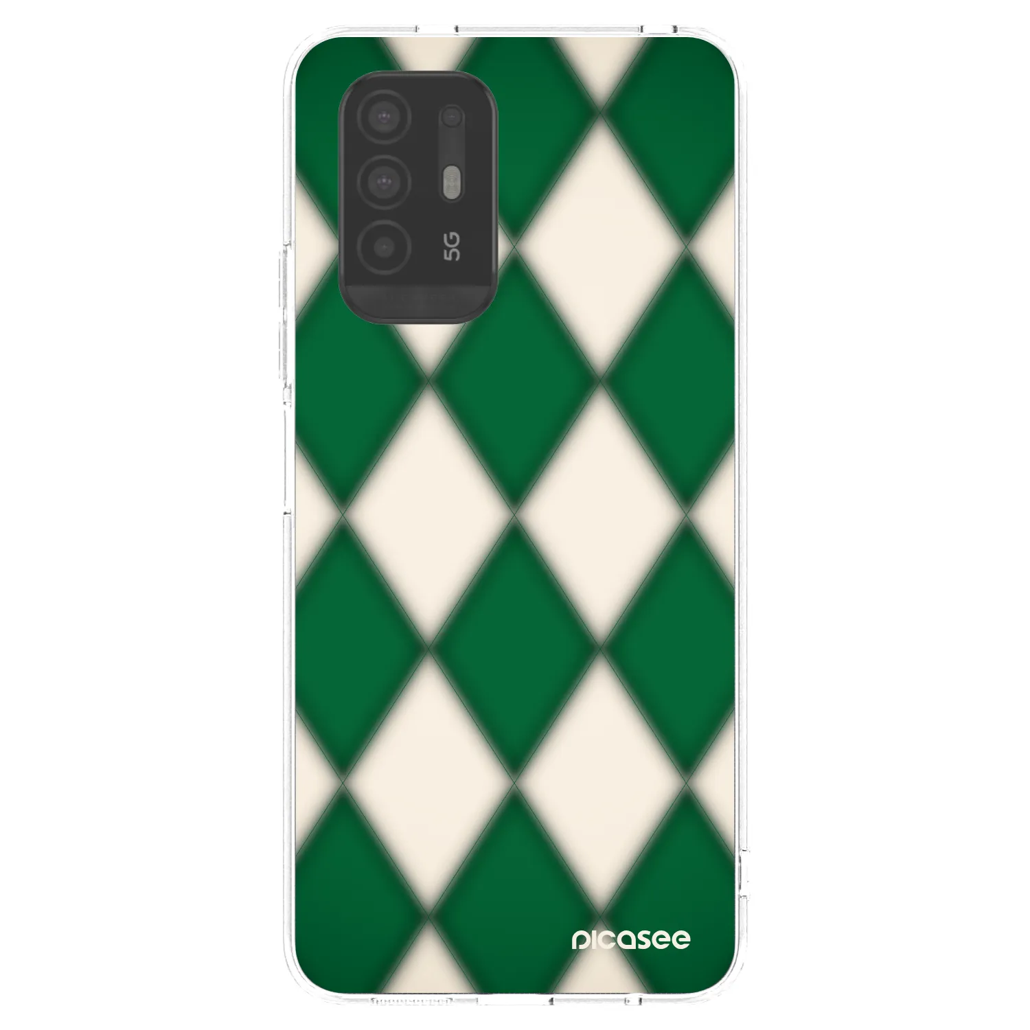 Picasee silikonska prozirna maskica za OPPO A94 5G - Emerald Diamond