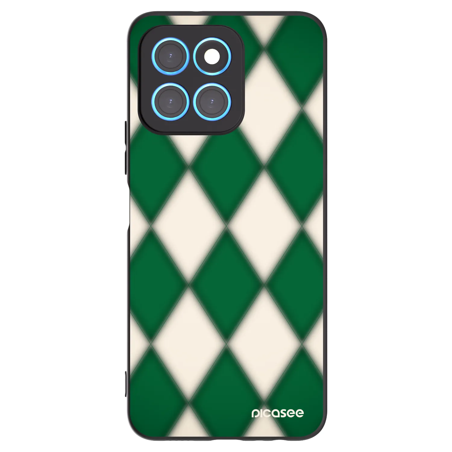 Picasee crna silikonska maskica za Honor X8 5G - Emerald Diamond