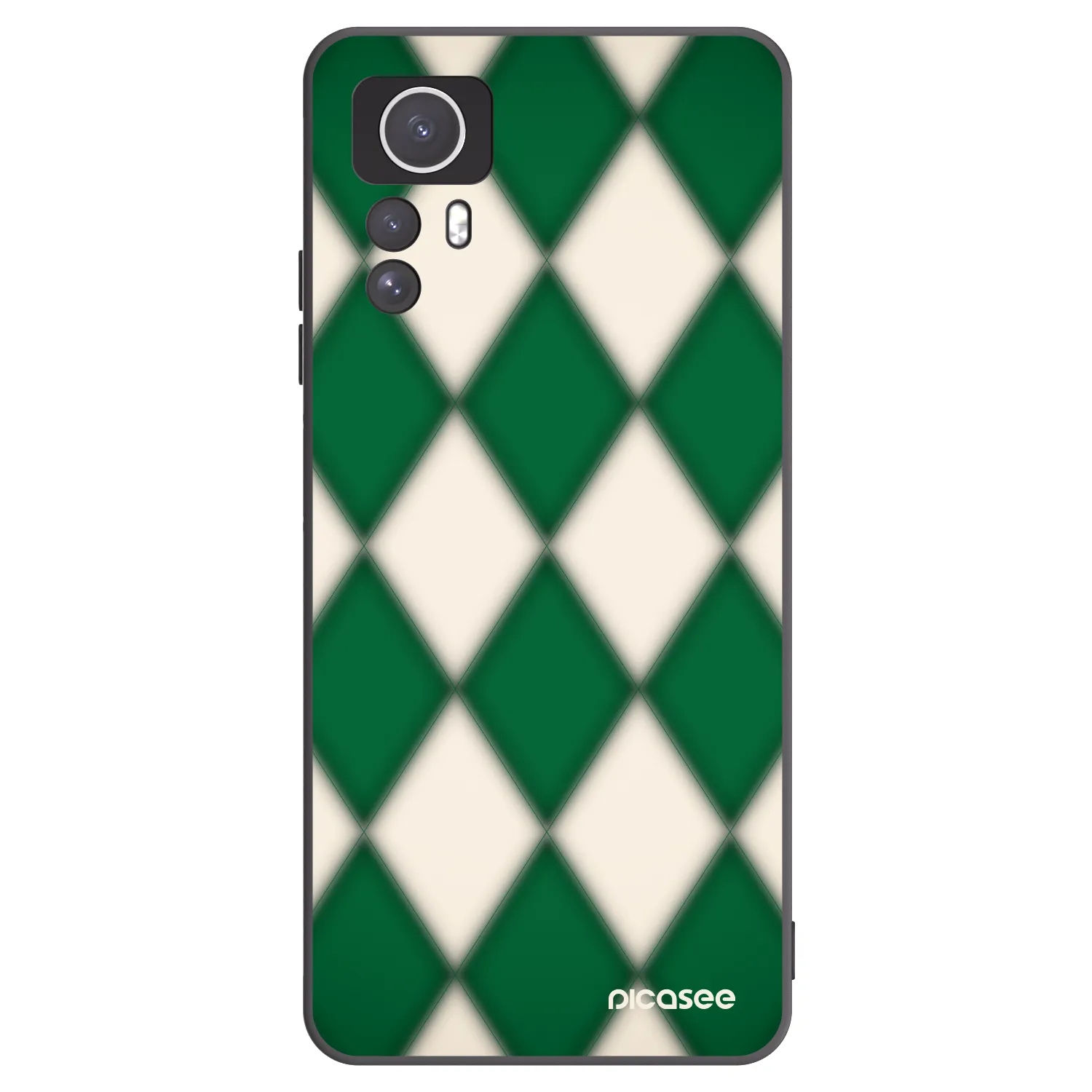 Picasee crna silikonska maskica za Xiaomi Redmi Note 12S - Emerald Diamond