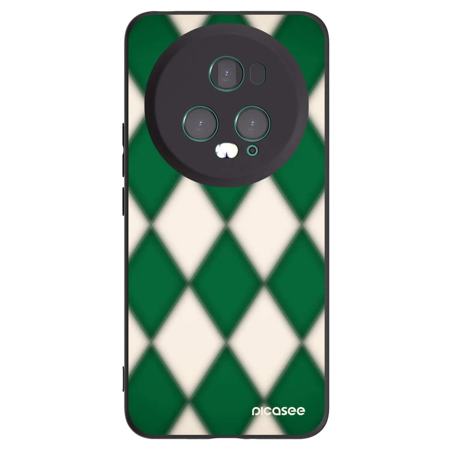 Picasee crna silikonska maskica za Honor Magic5 Pro - Emerald Diamond