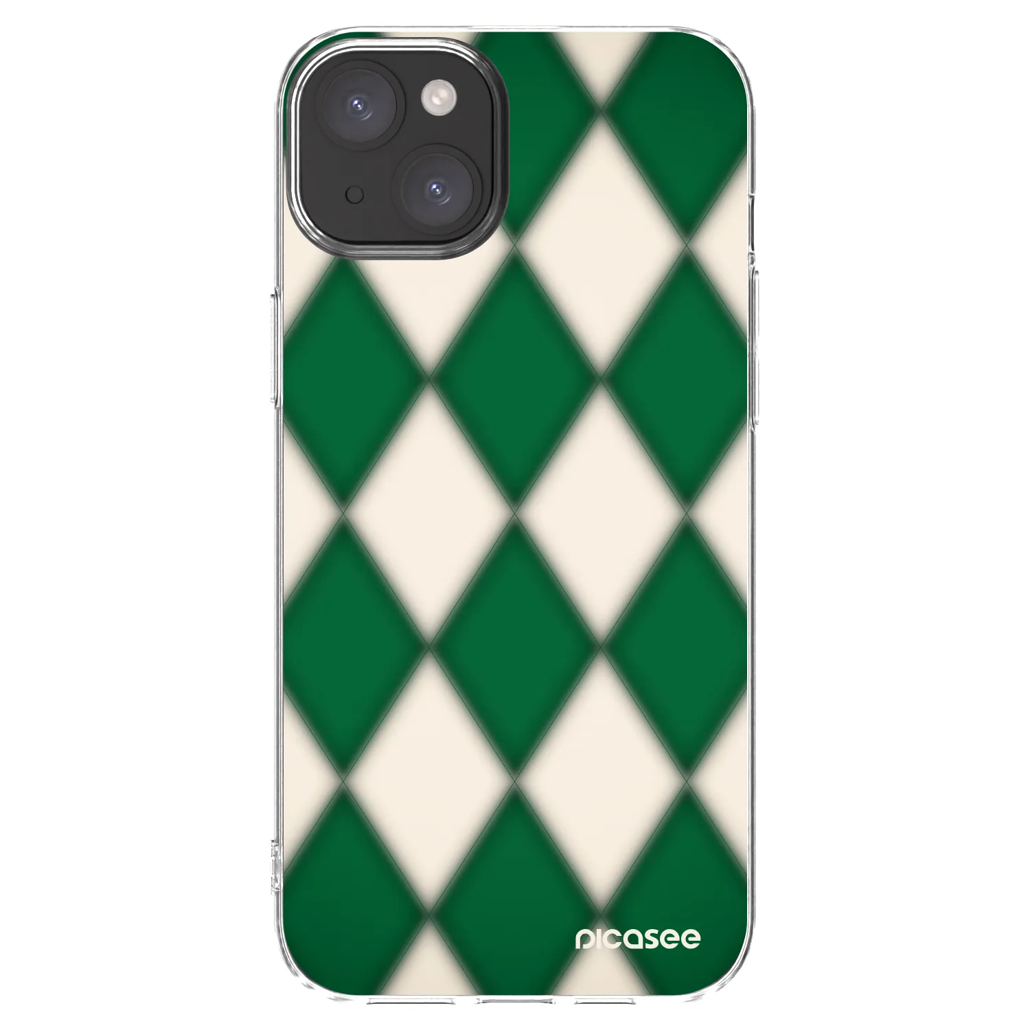Picasee silikonska prozirna maskica za Apple iPhone 15 Plus - Emerald Diamond