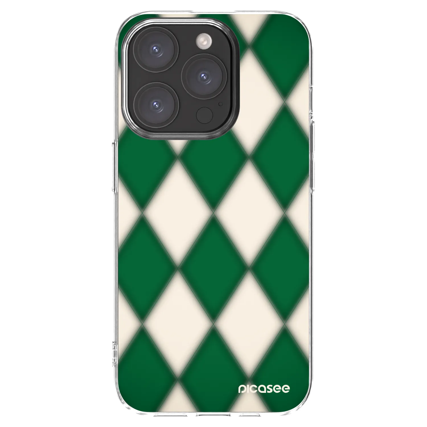 Picasee silikonska prozirna maskica za Apple iPhone 15 Pro - Emerald Diamond