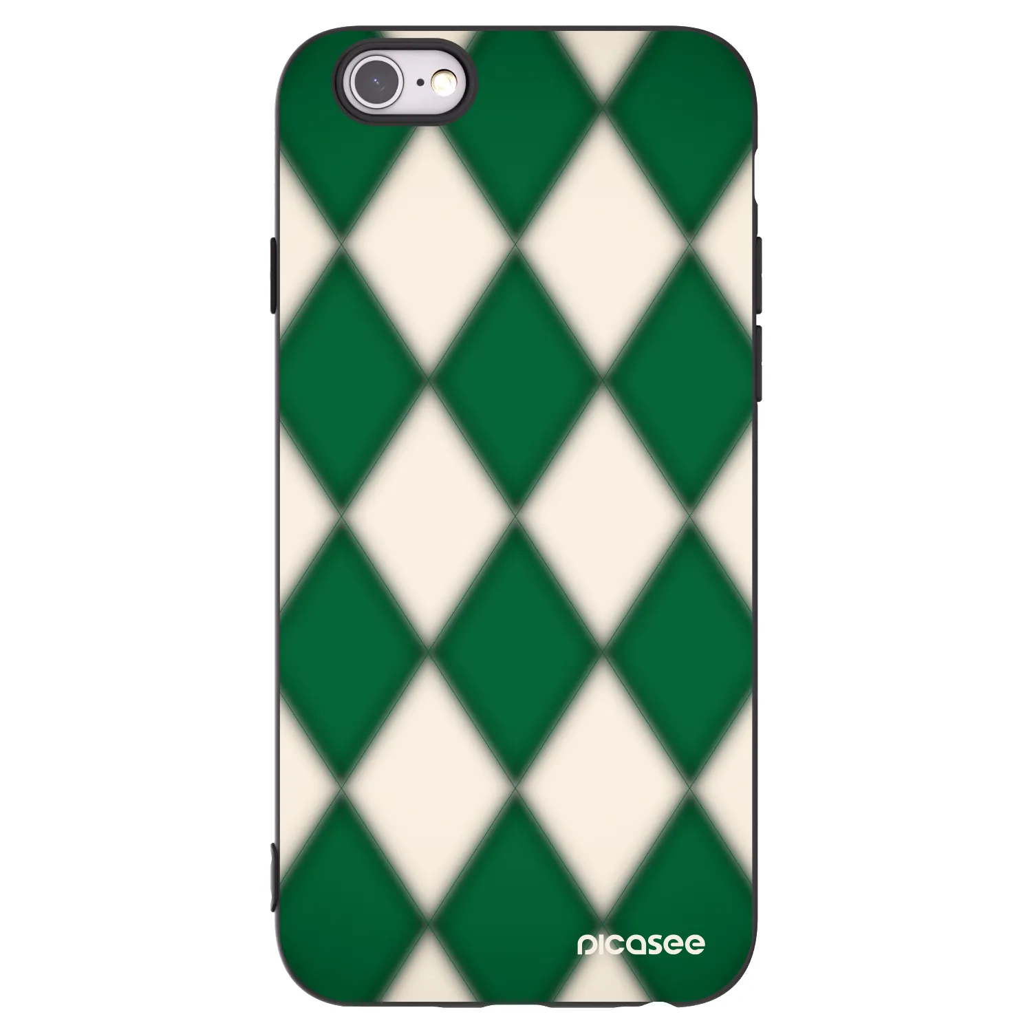Picasee crna silikonska maskica za Apple iPhone 6/6S - Emerald Diamond