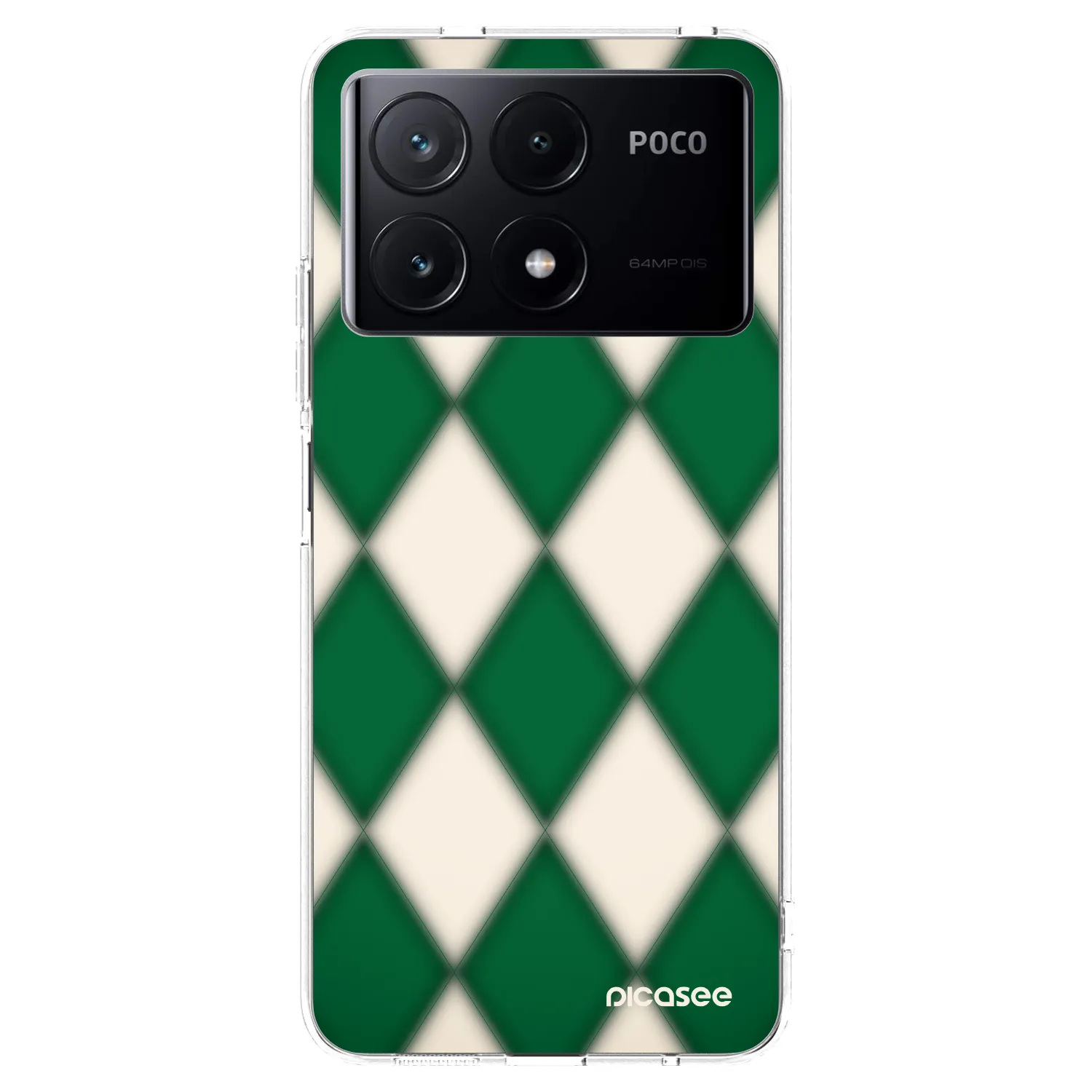 Picasee silikonska prozirna maskica za Xiaomi Poco X6 Pro - Emerald Diamond