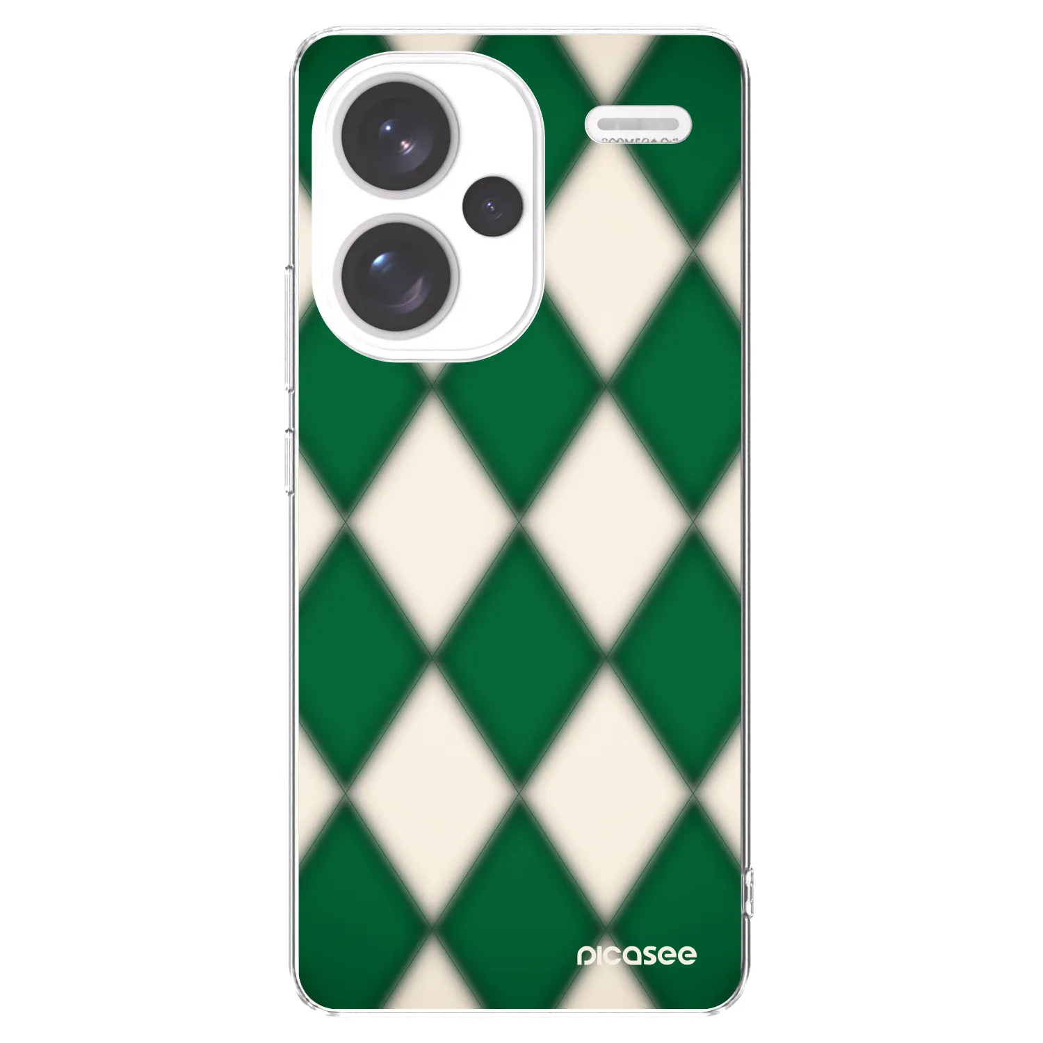 Picasee silikonska prozirna maskica za Xiaomi Redmi Note 13 Pro+ 5G - Emerald Diamond