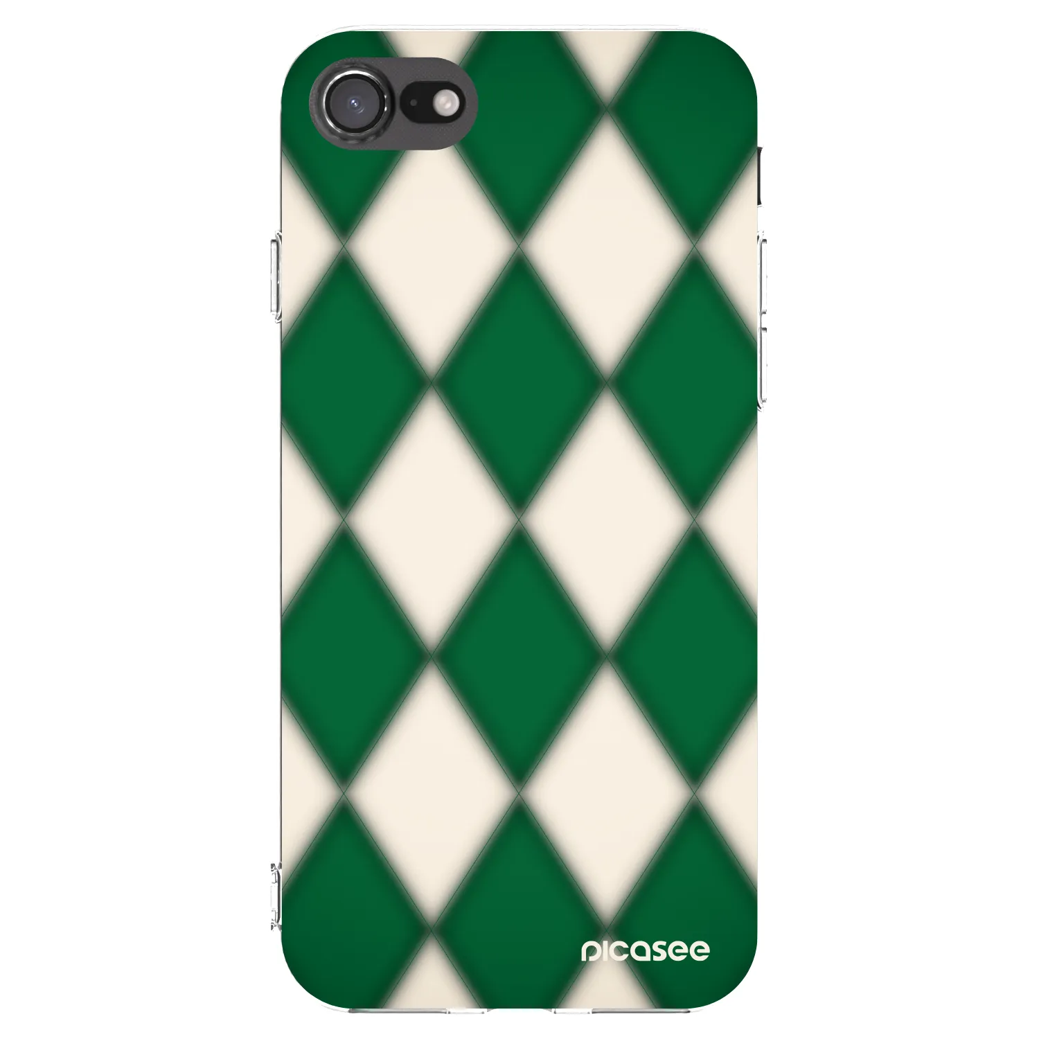 Picasee silikonska prozirna maskica za Apple iPhone 7 - Emerald Diamond