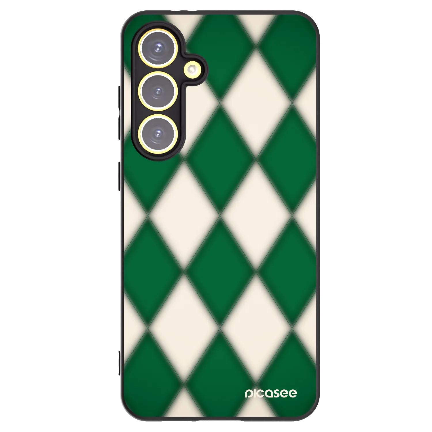 Picasee crna silikonska maskica za Samsung Galaxy S24 FE S721B - Emerald Diamond