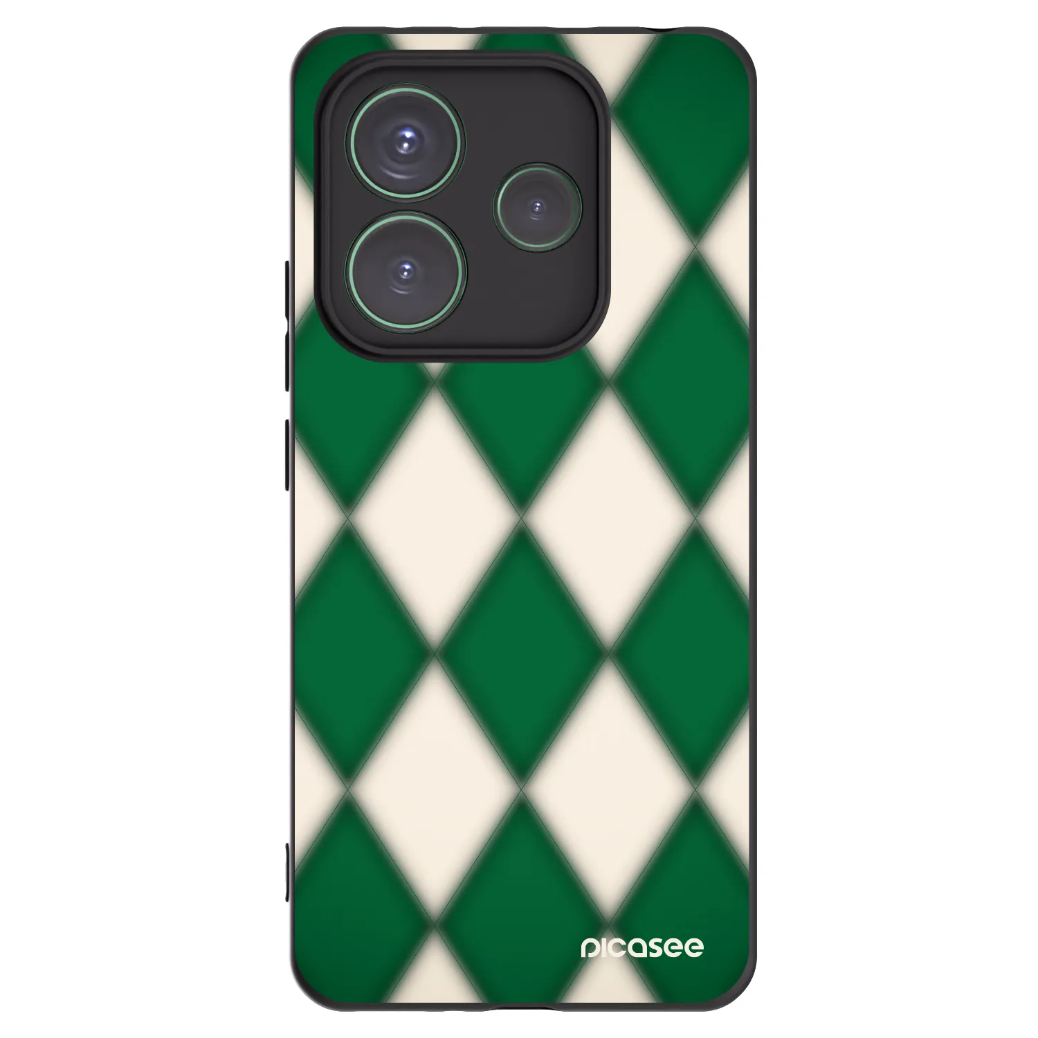 Picasee crna silikonska maskica za Xiaomi Redmi Note 14 5G - Emerald Diamond