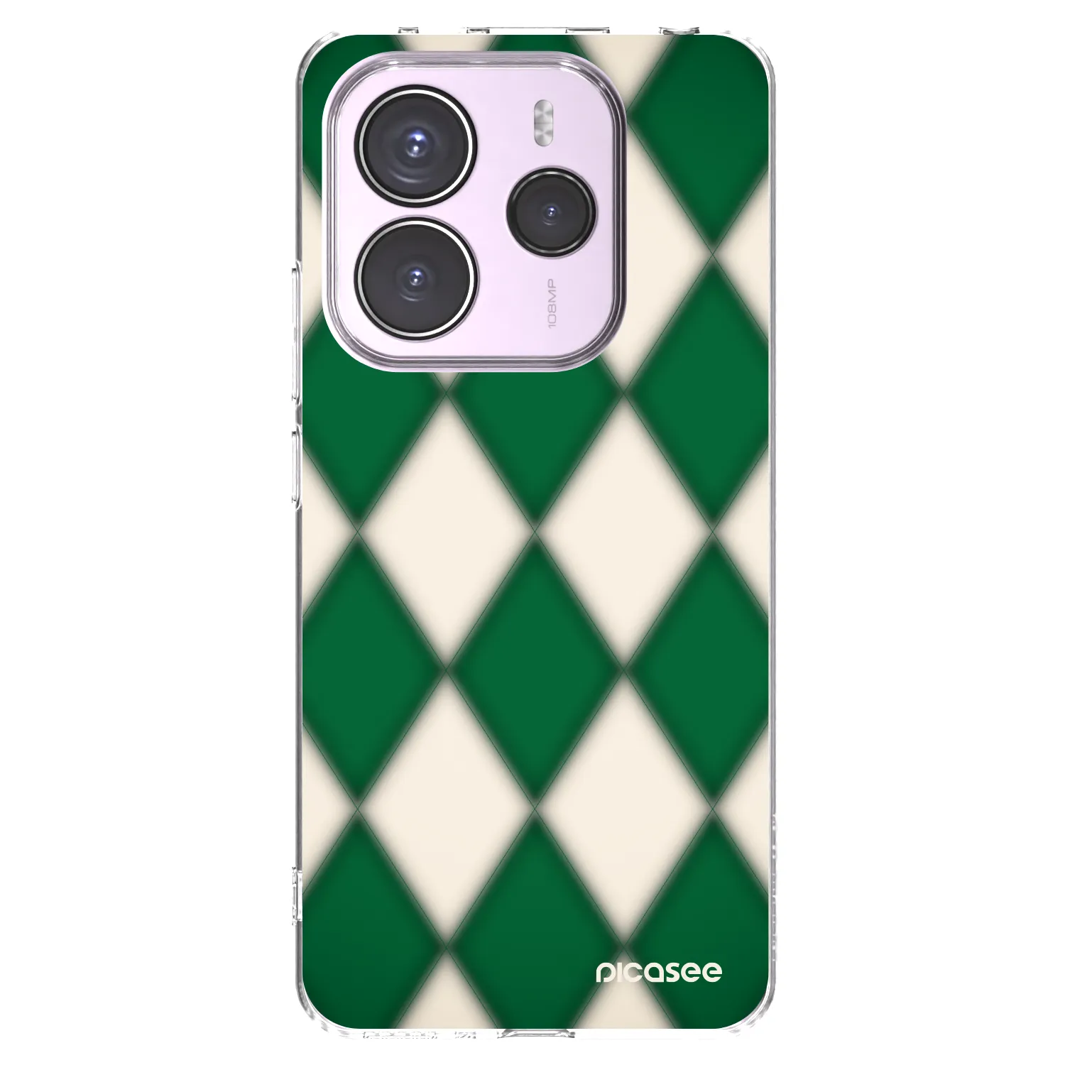 Picasee silikonska prozirna maskica za Xiaomi Redmi Note 14 5G - Emerald Diamond
