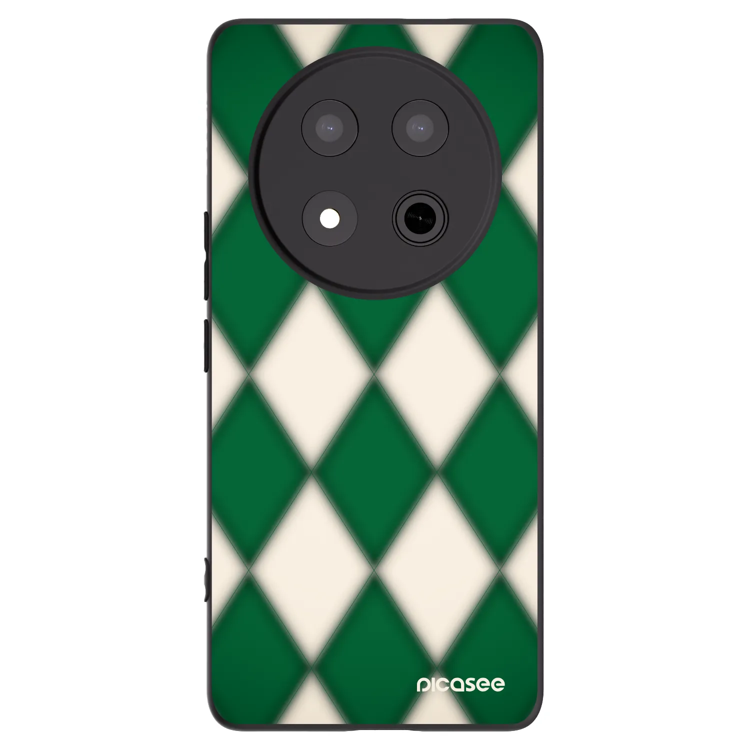 Picasee crna silikonska maskica za Honor Magic7 Lite 5G - Emerald Diamond