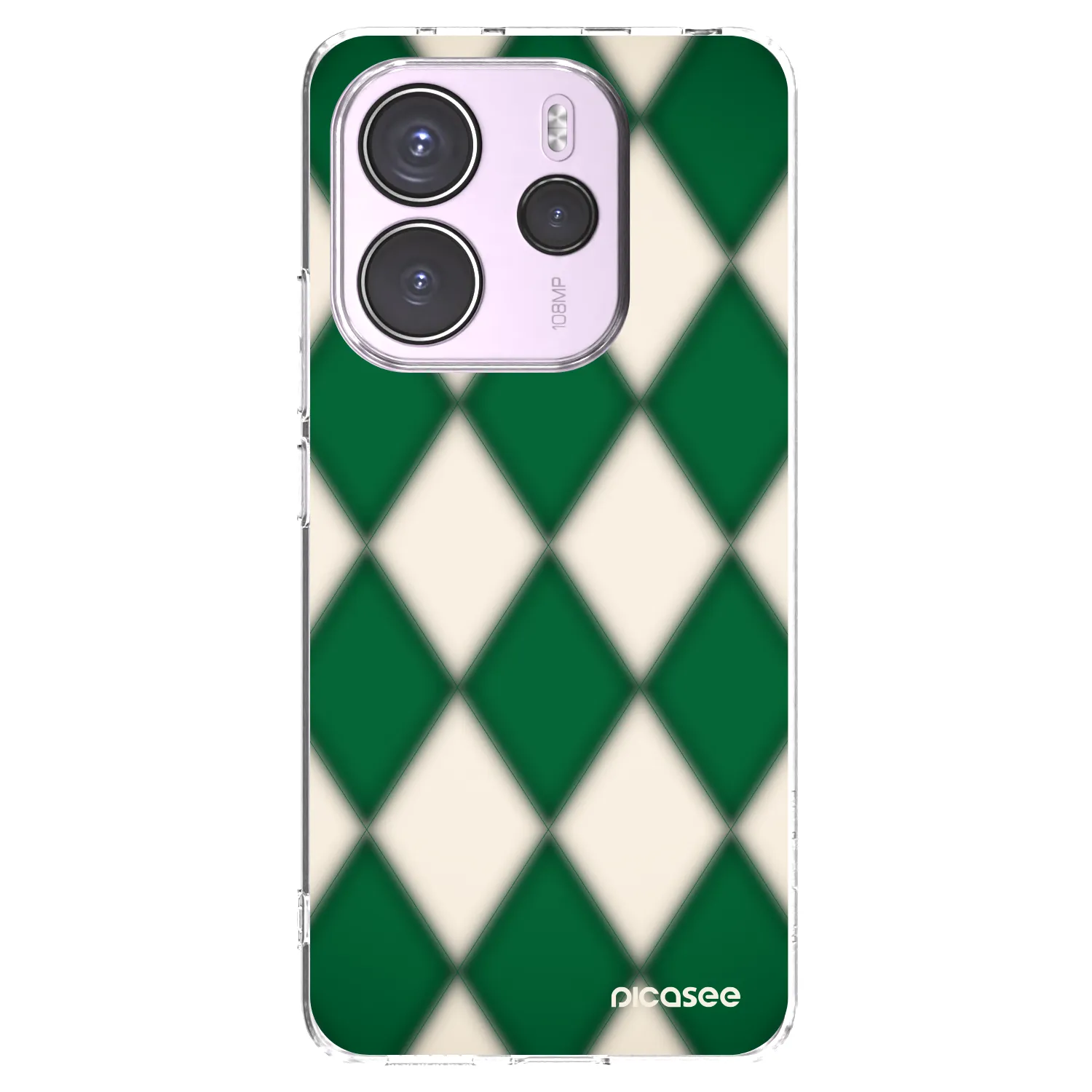 Picasee silikonska prozirna maskica za Xiaomi Redmi Note 14 4G - Emerald Diamond