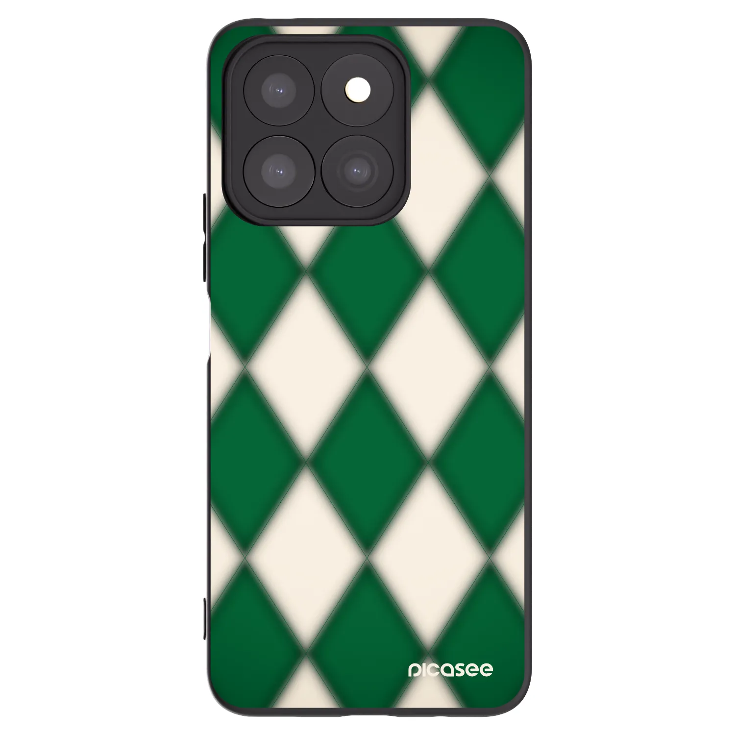 Picasee crna silikonska maskica za Honor X8c - Emerald Diamond