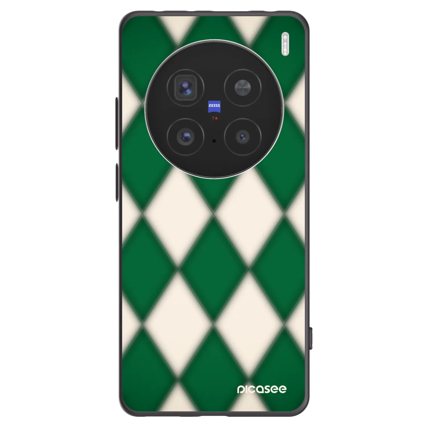 Picasee crna silikonska maskica za Vivo X200 Pro - Emerald Diamond