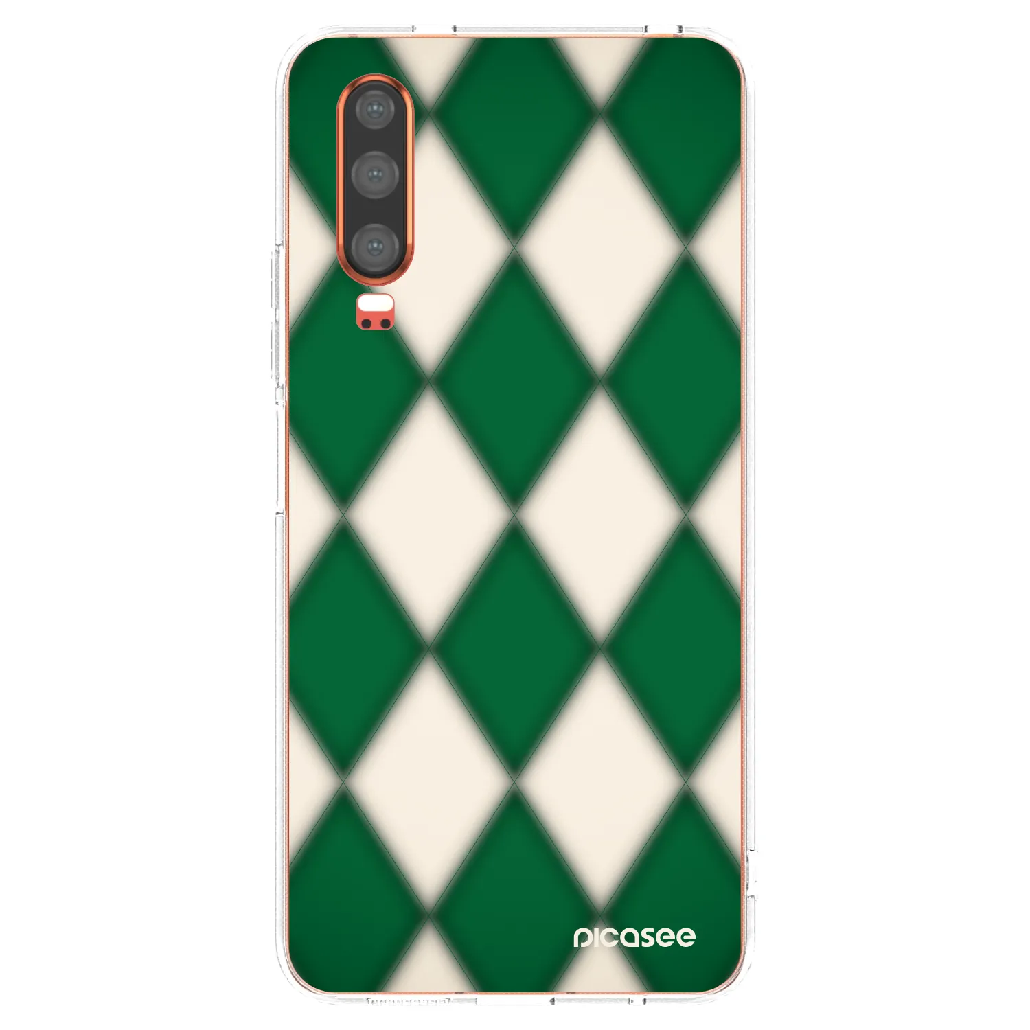 Picasee silikonska prozirna maskica za Huawei P30 - Emerald Diamond
