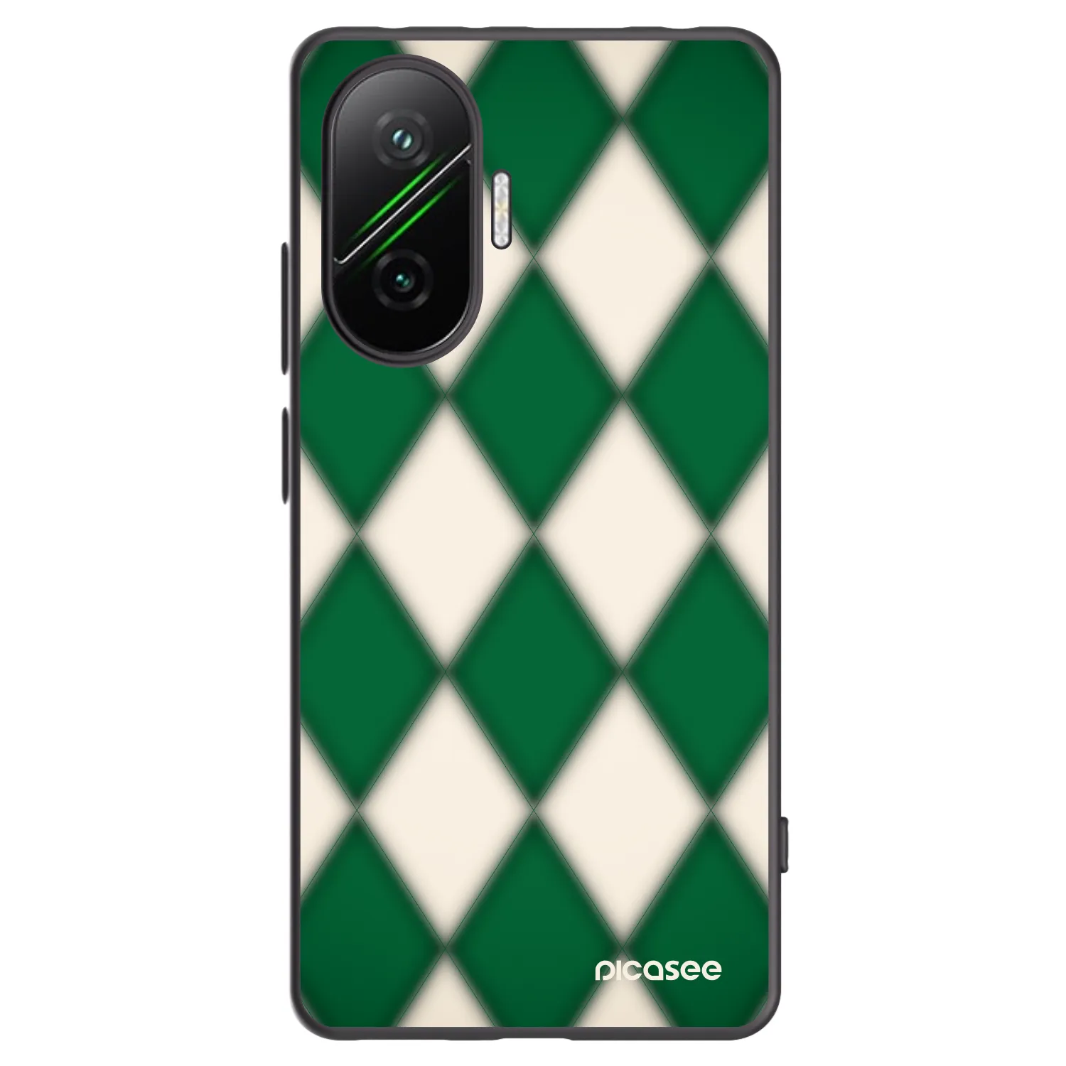 Picasee crna silikonska maskica za Xiaomi Poco F7 Pro 5G - Emerald Diamond