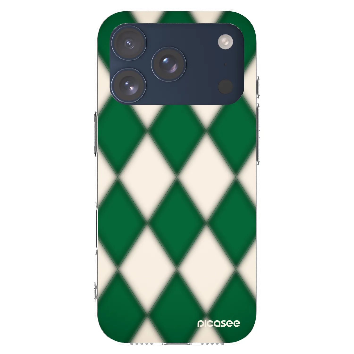 Picasee silikonska prozirna maskica za Apple iPhone 17 Pro - Emerald Diamond