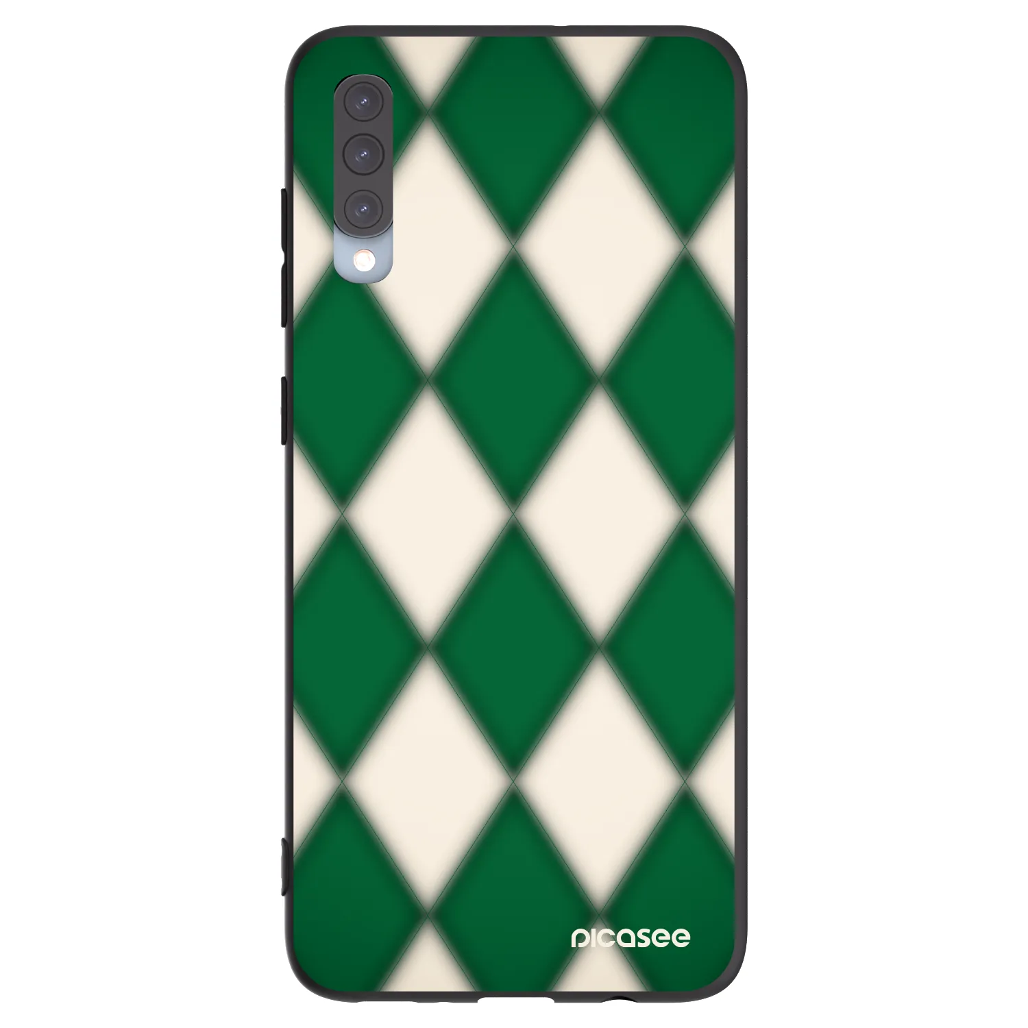 Picasee crna silikonska maskica za Samsung Galaxy A70 A705F - Emerald Diamond