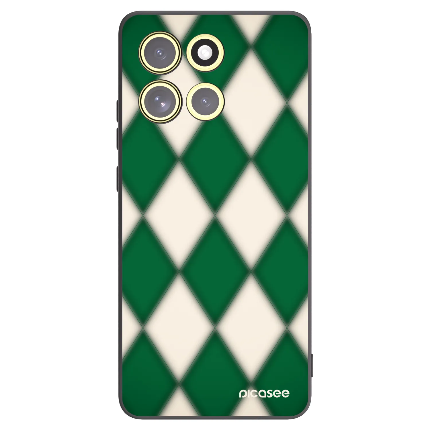 Picasee crna silikonska maskica za Motorola Moto G86 5G - Emerald Diamond