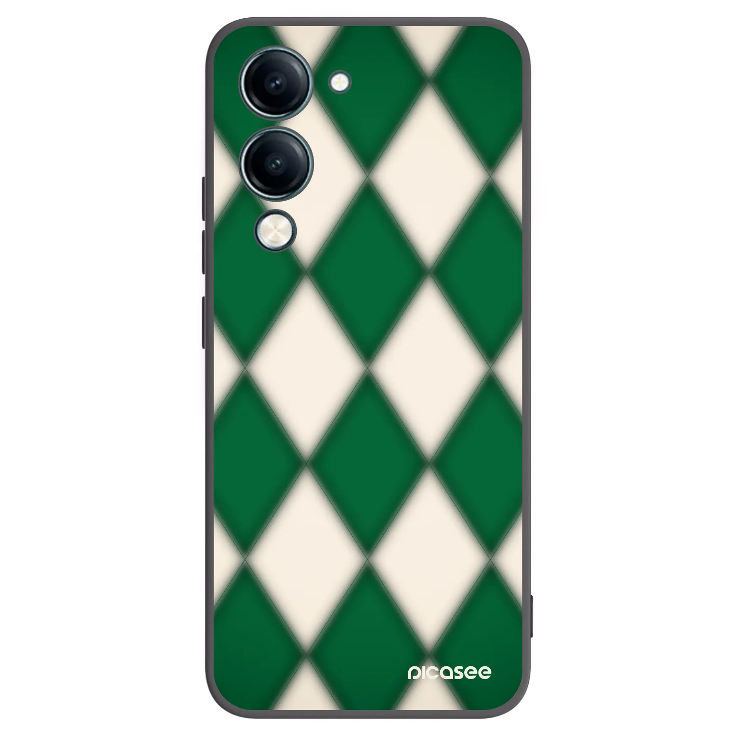 Picasee crna silikonska maskica za Vivo Y29s 5G - Emerald Diamond