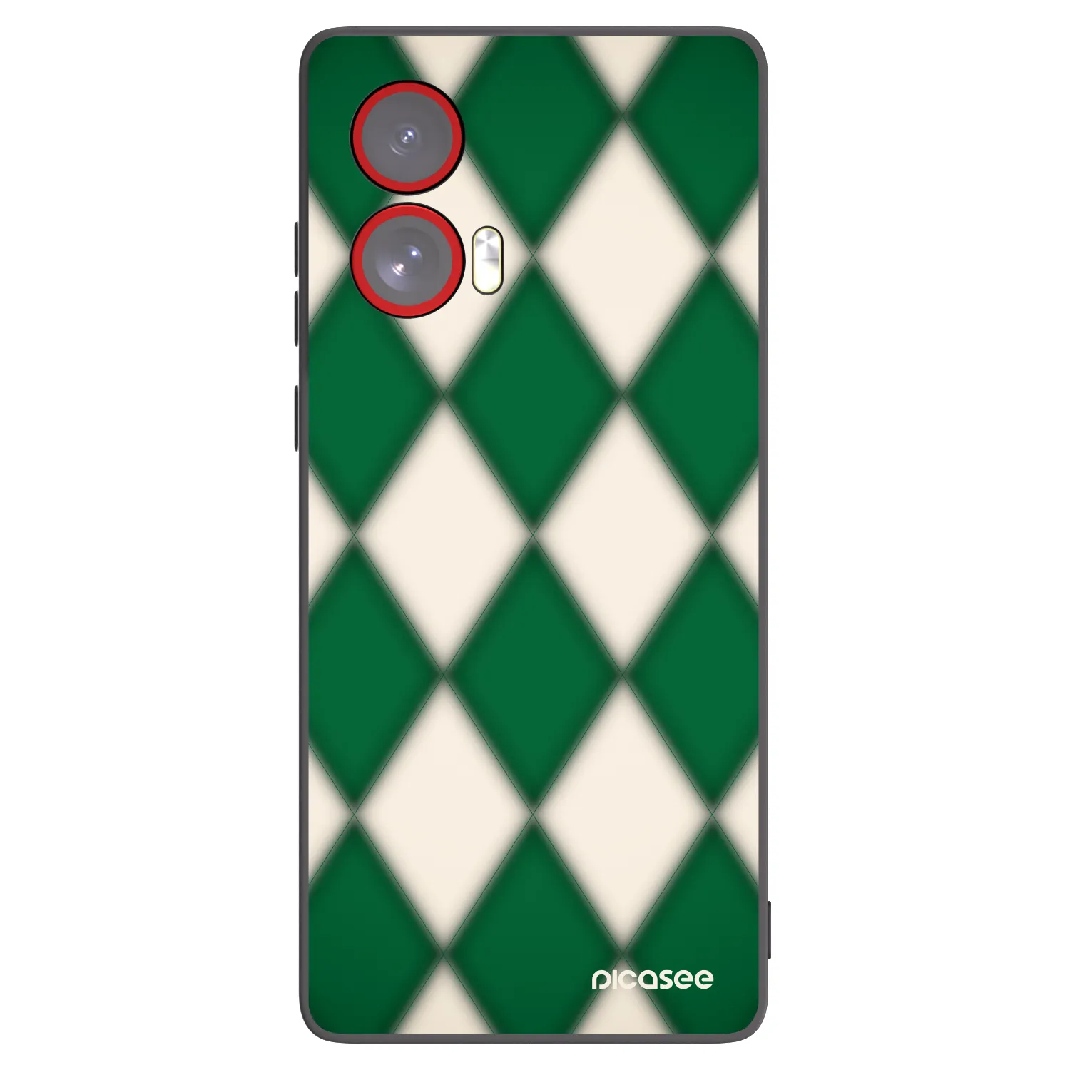 Picasee crna silikonska maskica za Motorola Edge 50 Fusion - Emerald Diamond