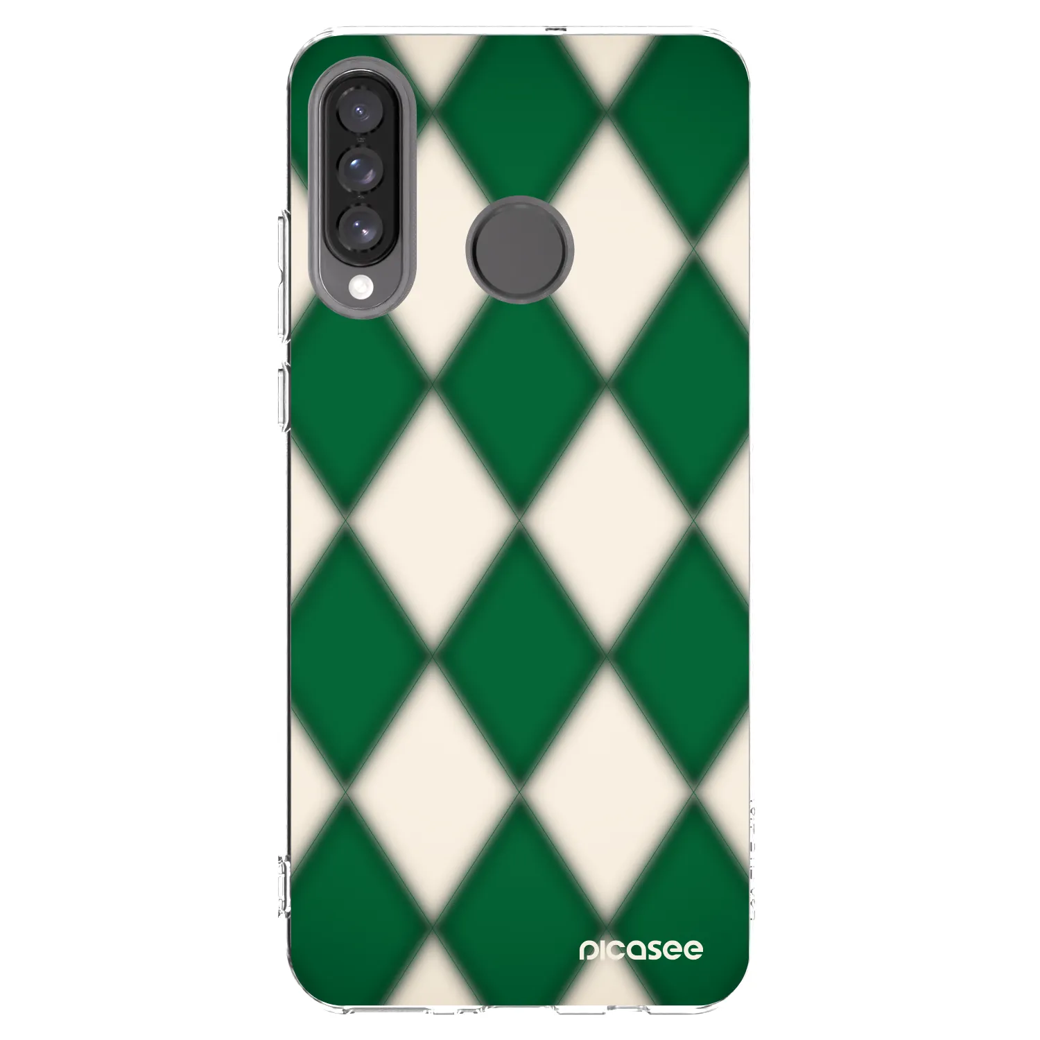 Picasee silikonska prozirna maskica za Huawei P30 Lite - Emerald Diamond
