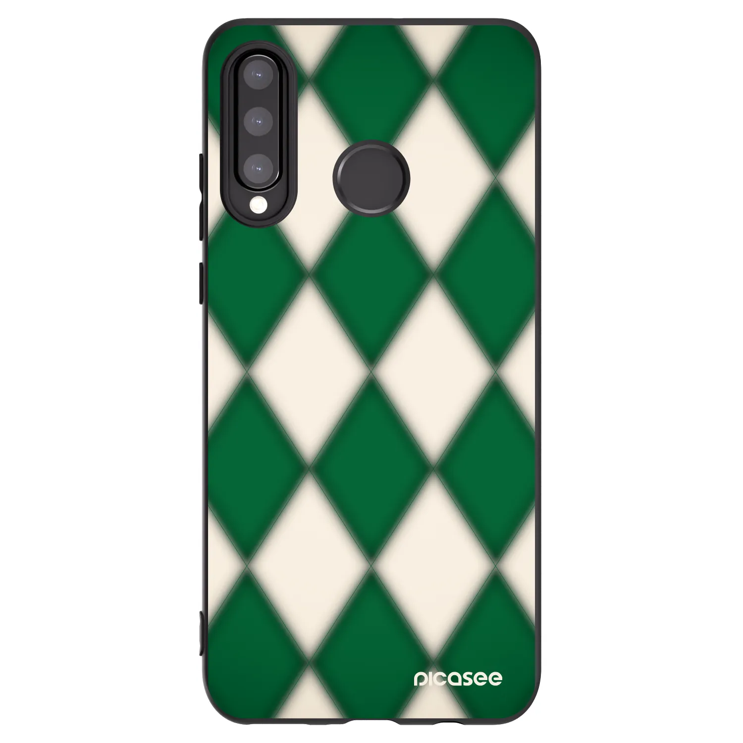 Picasee crna silikonska maskica za Huawei P30 Lite - Emerald Diamond