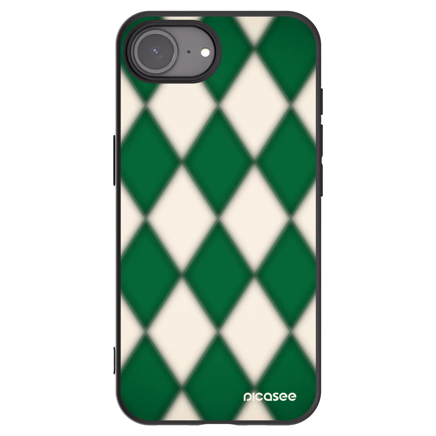 Picasee crna silikonska maskica za Apple iPhone 17e - Emerald Diamond
