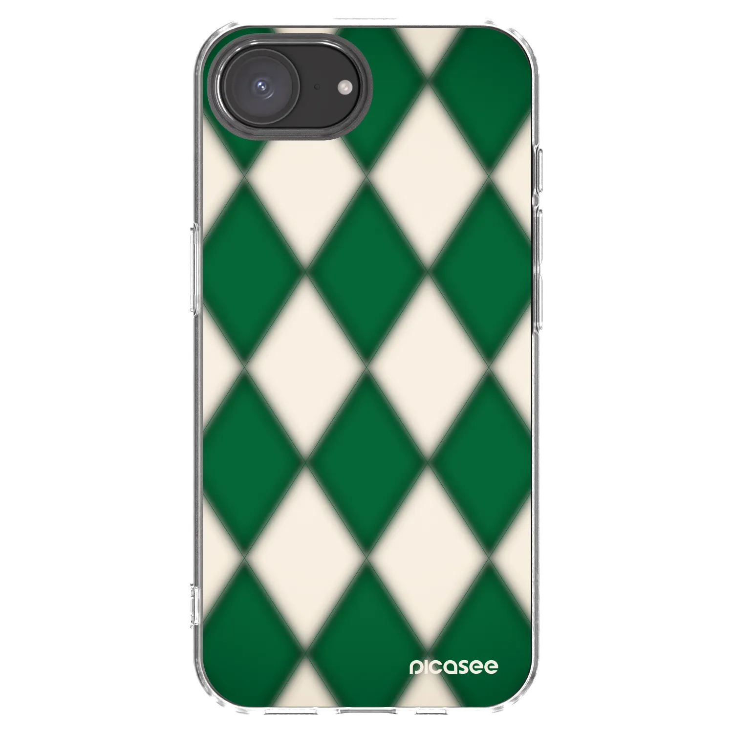 Picasee silikonska prozirna maskica za Apple iPhone 17e - Emerald Diamond